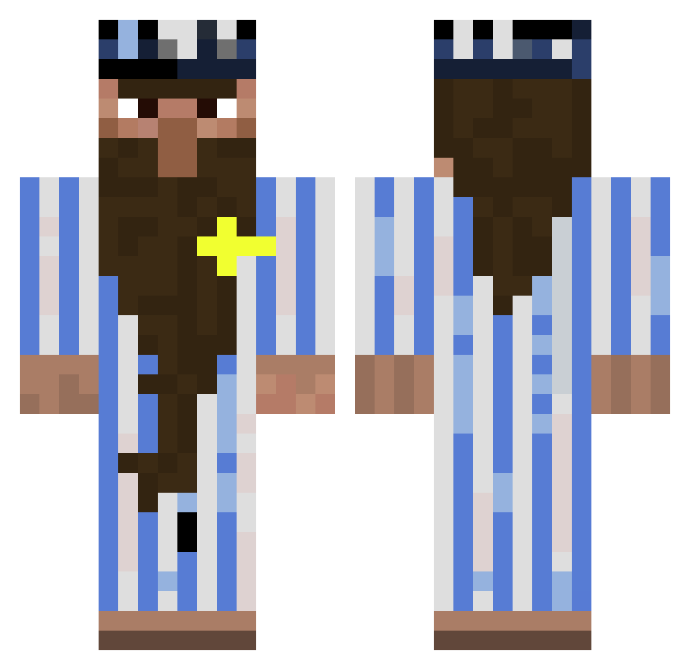_DarkMana_ Minecraft skin, front and back view