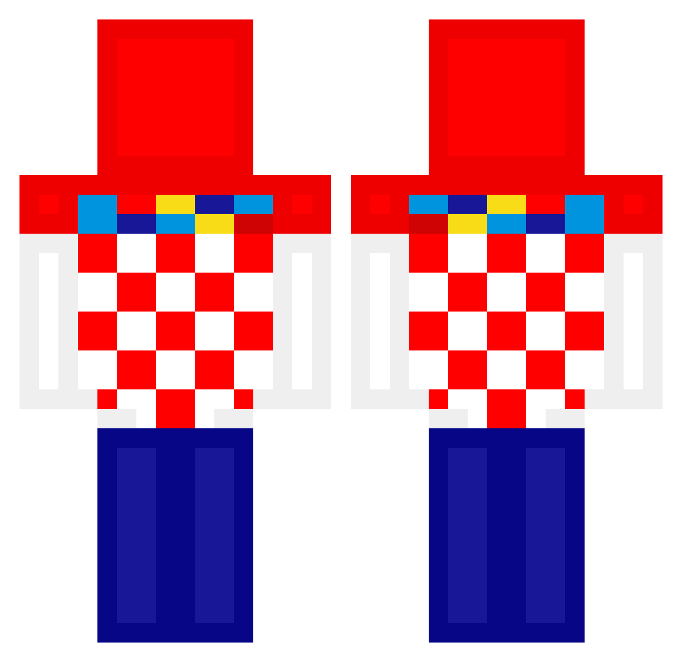 Wortkiste12345 Minecraft skin, front and back view