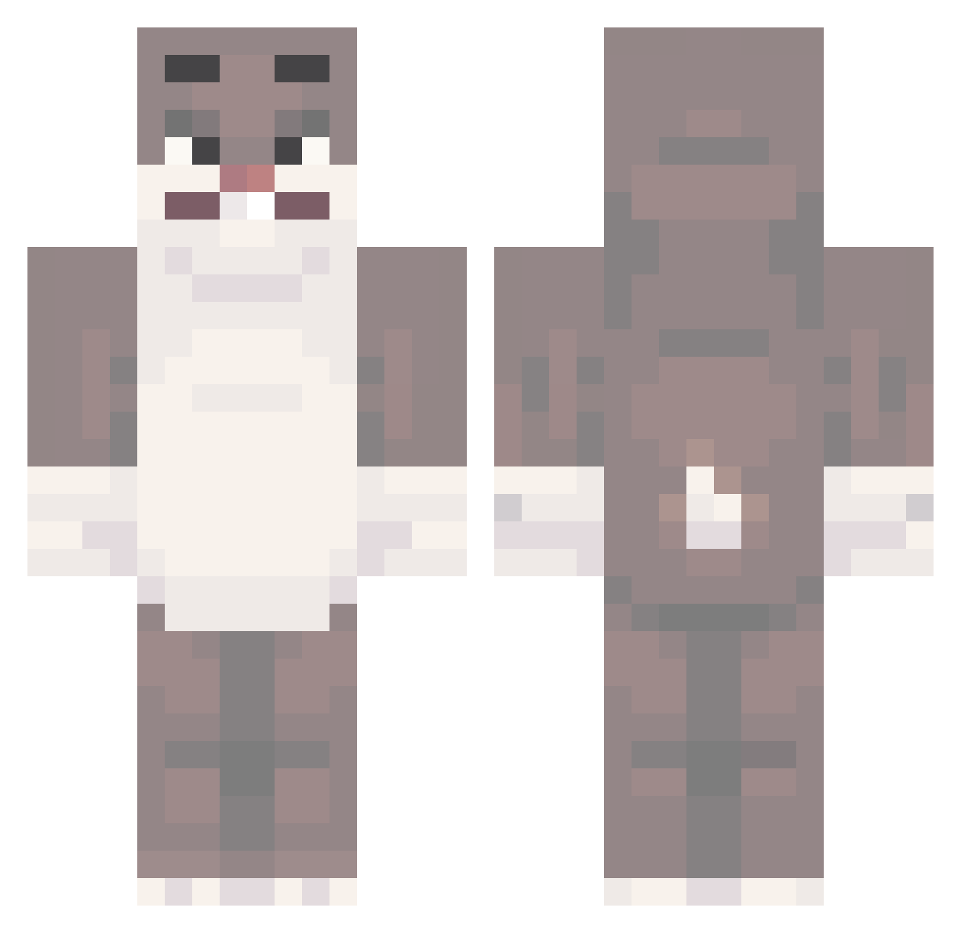 Chiraq_420 Minecraft skin, front and back view