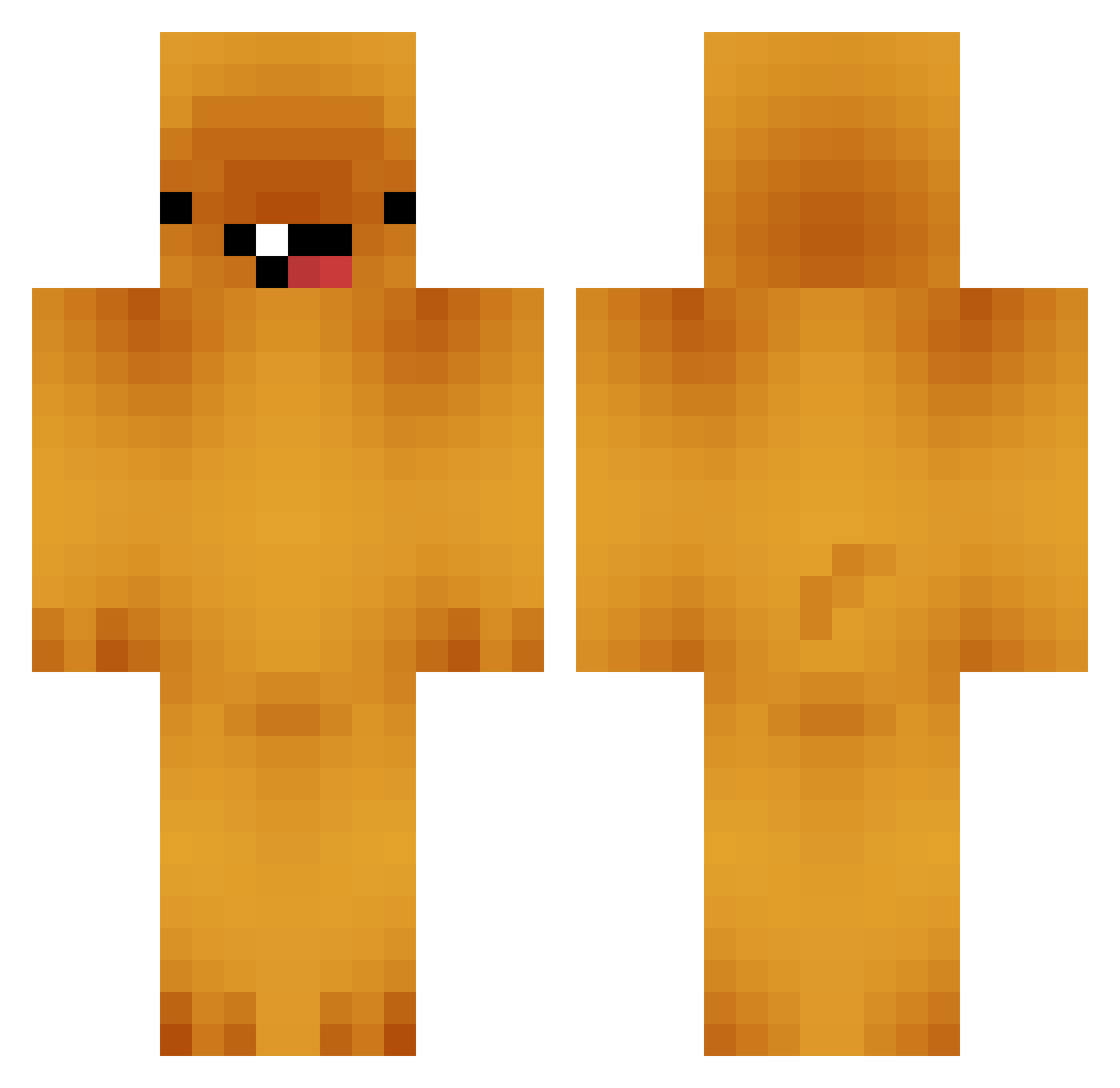 10Aschente Minecraft skin, front and back view