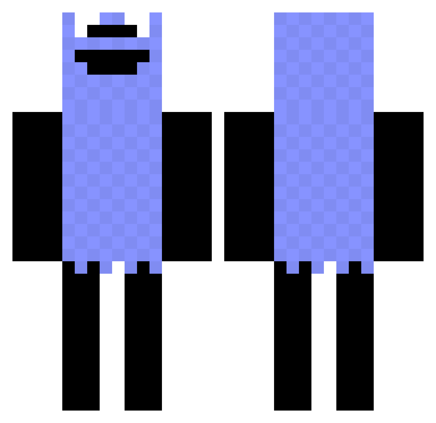 AHONTOS12190 Minecraft skin, front and back view