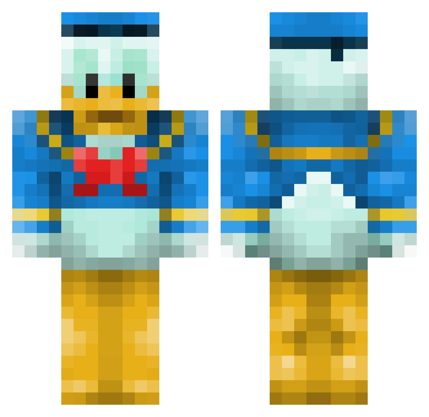 kreisimees Minecraft skin, front and back view