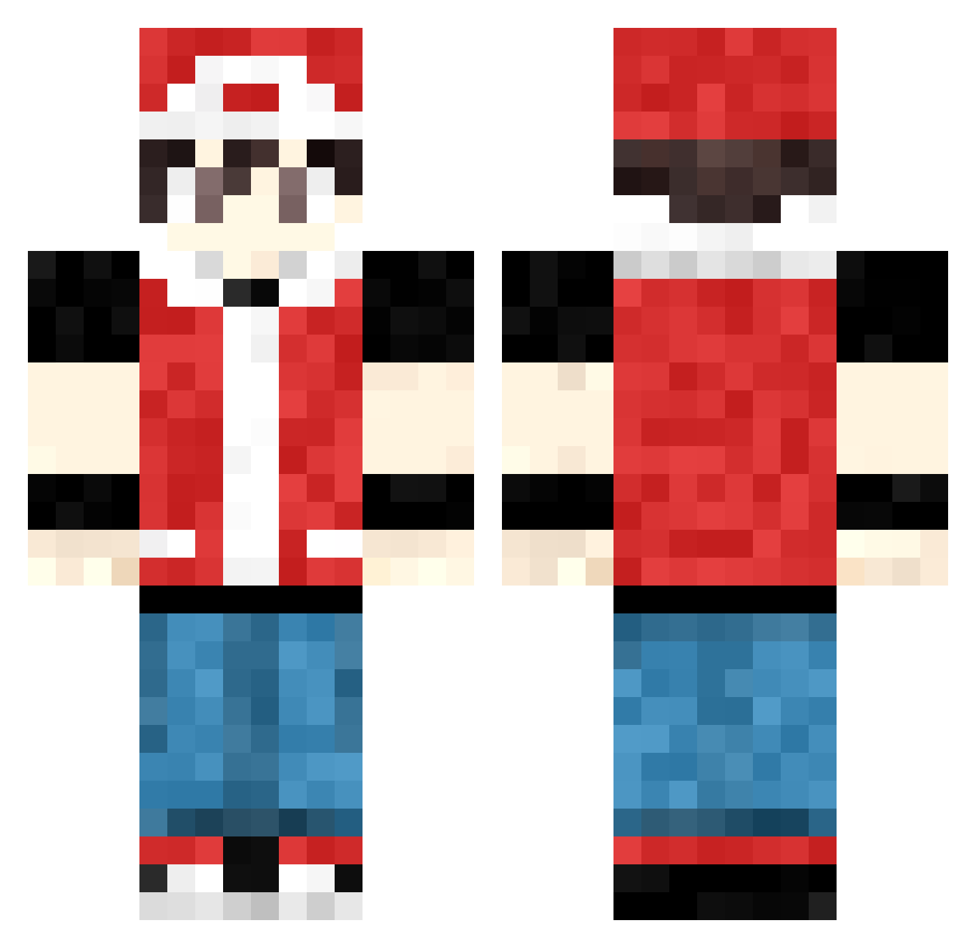 Dresseur_raymond Minecraft skin, front and back view