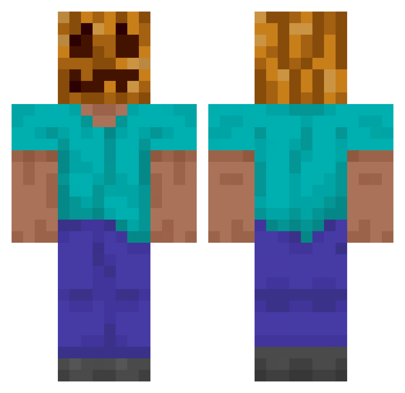 maru_2_ Minecraft skin, front and back view