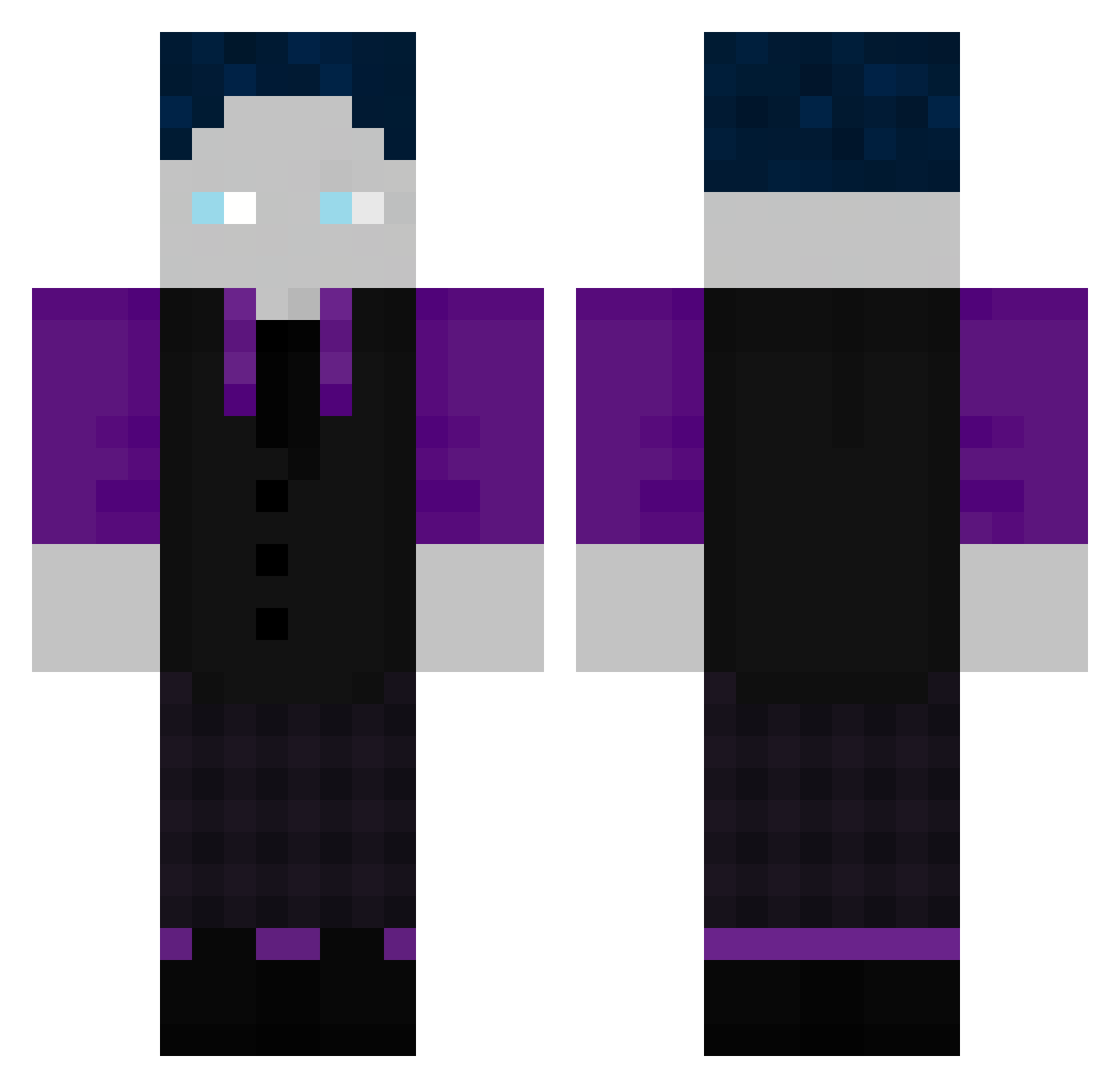 wsweert Minecraft skin, front and back view
