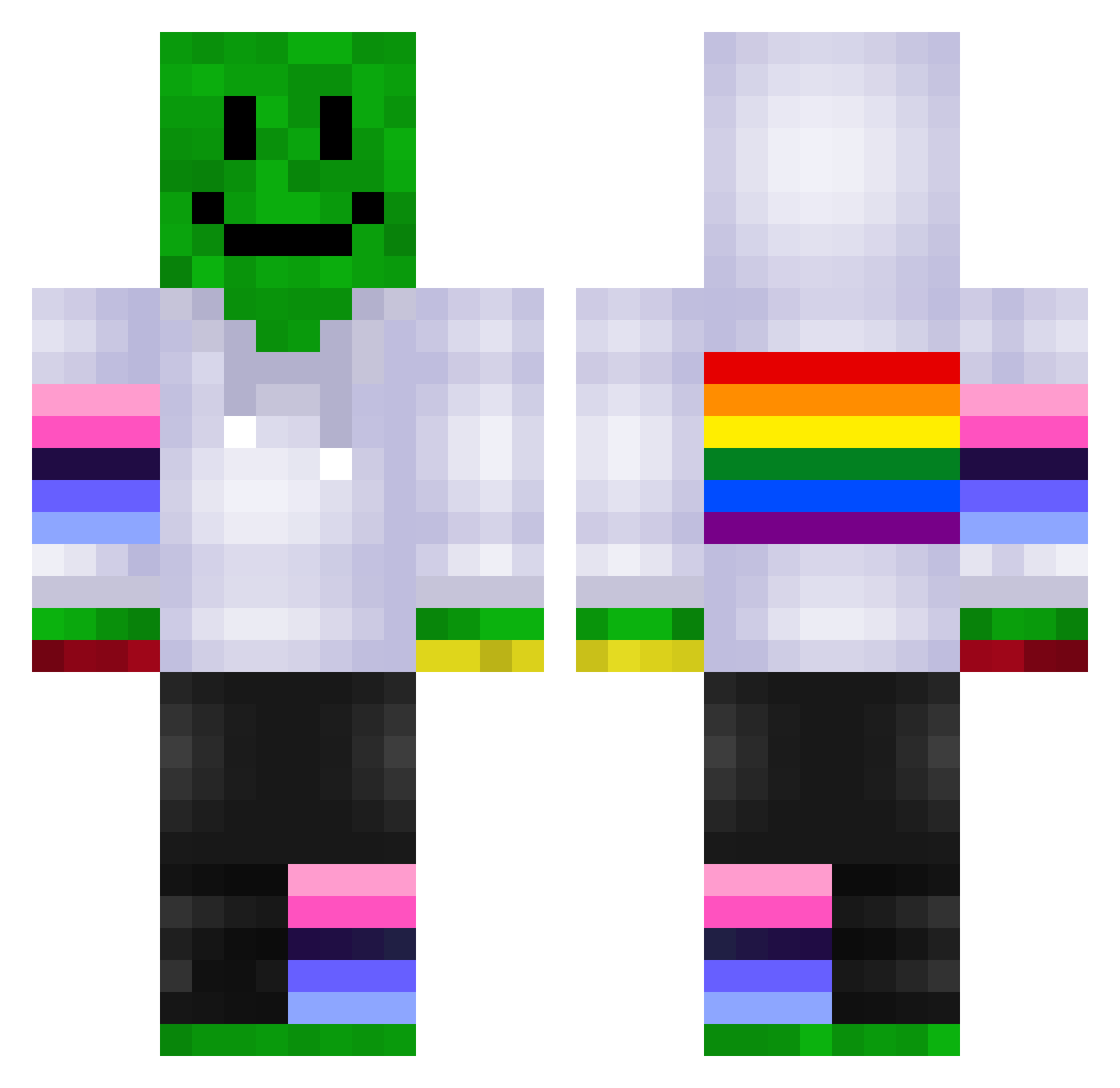 Friesenjunge226 Minecraft skin, front and back view