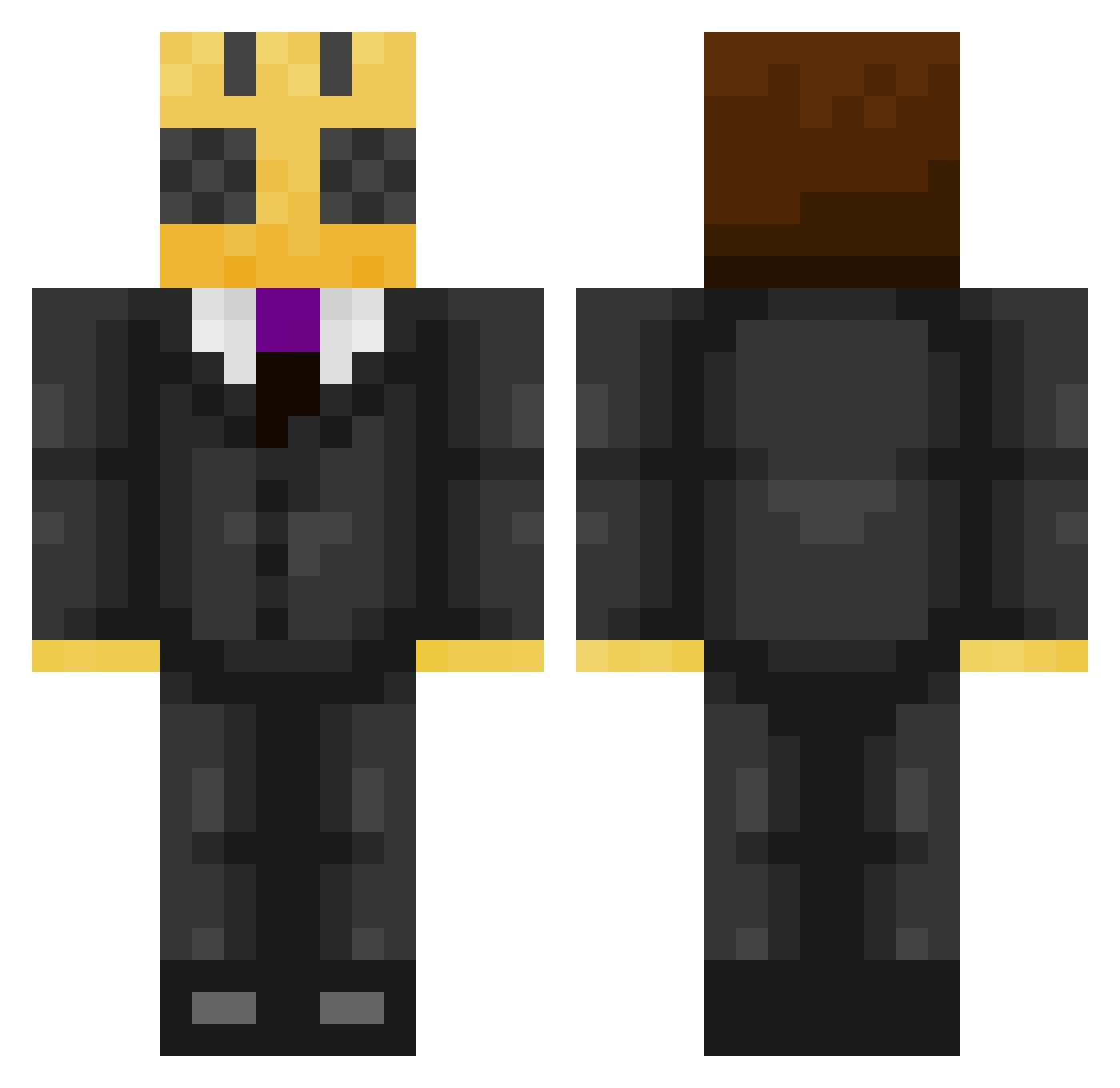 lucasasacake Minecraft skin, front and back view