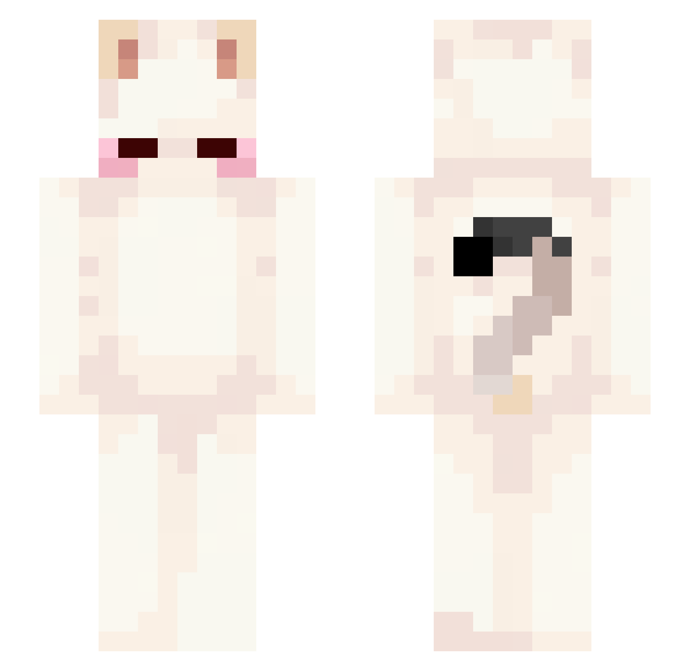 Kwona1 Minecraft skin, front and back view