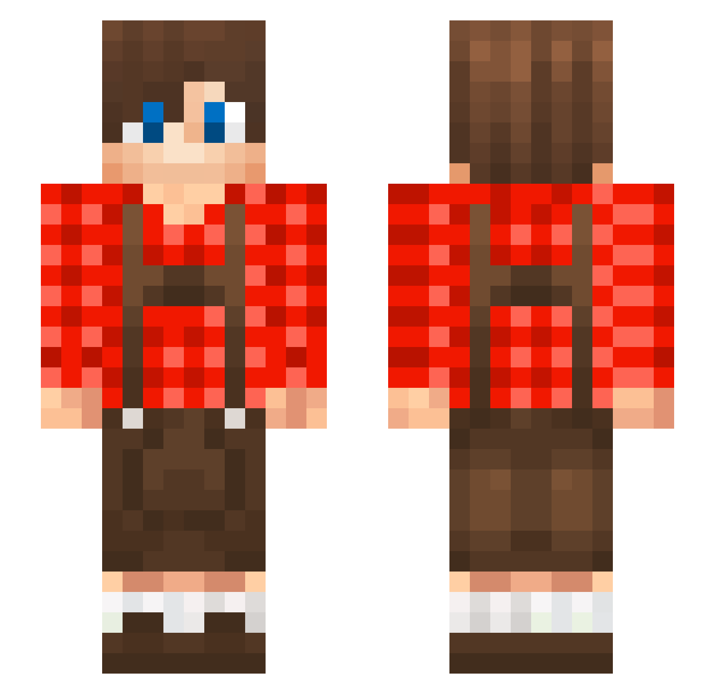 Lucky_luki66 Minecraft skin, front and back view