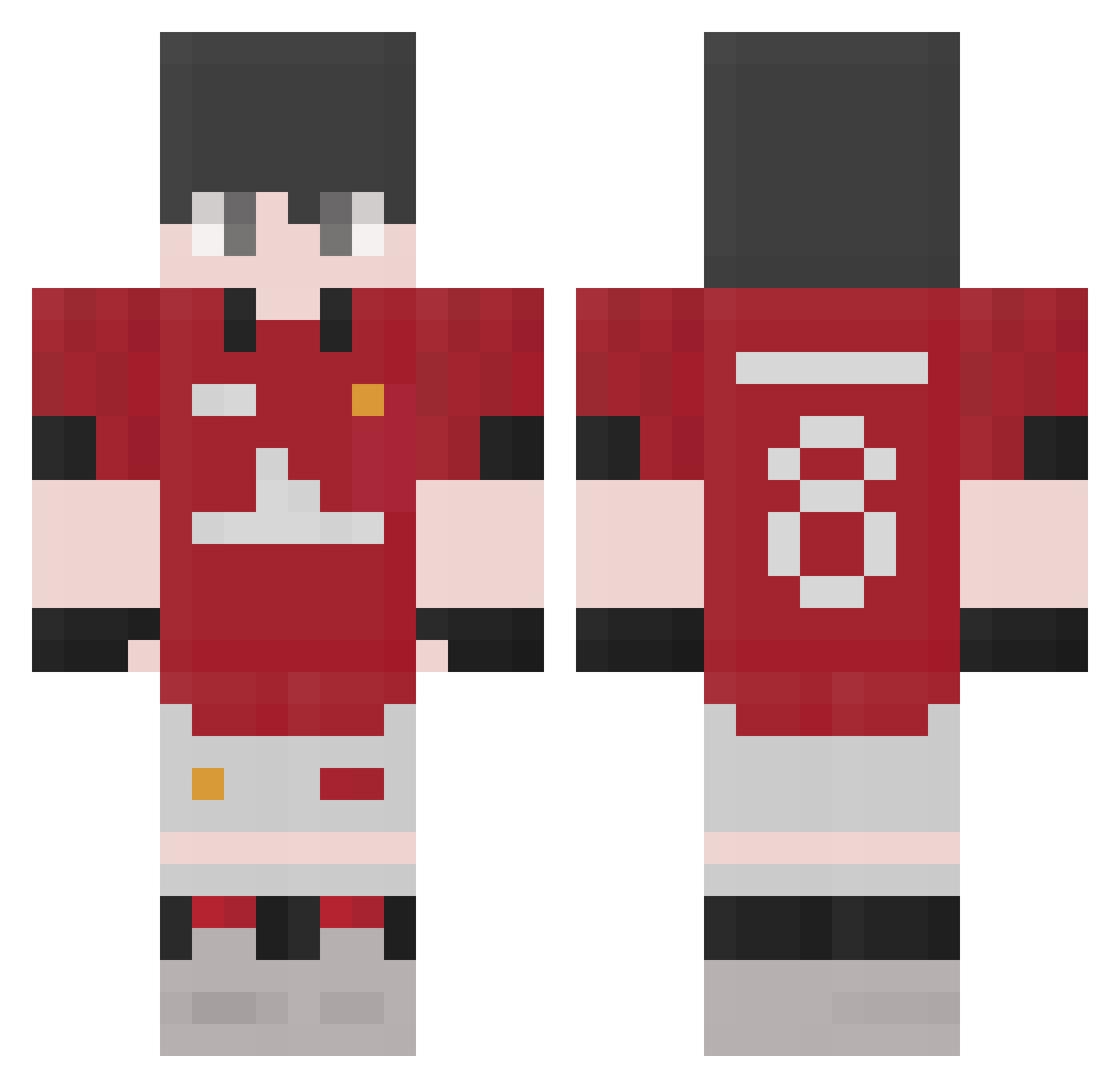 kijunjeong Minecraft skin, front and back view