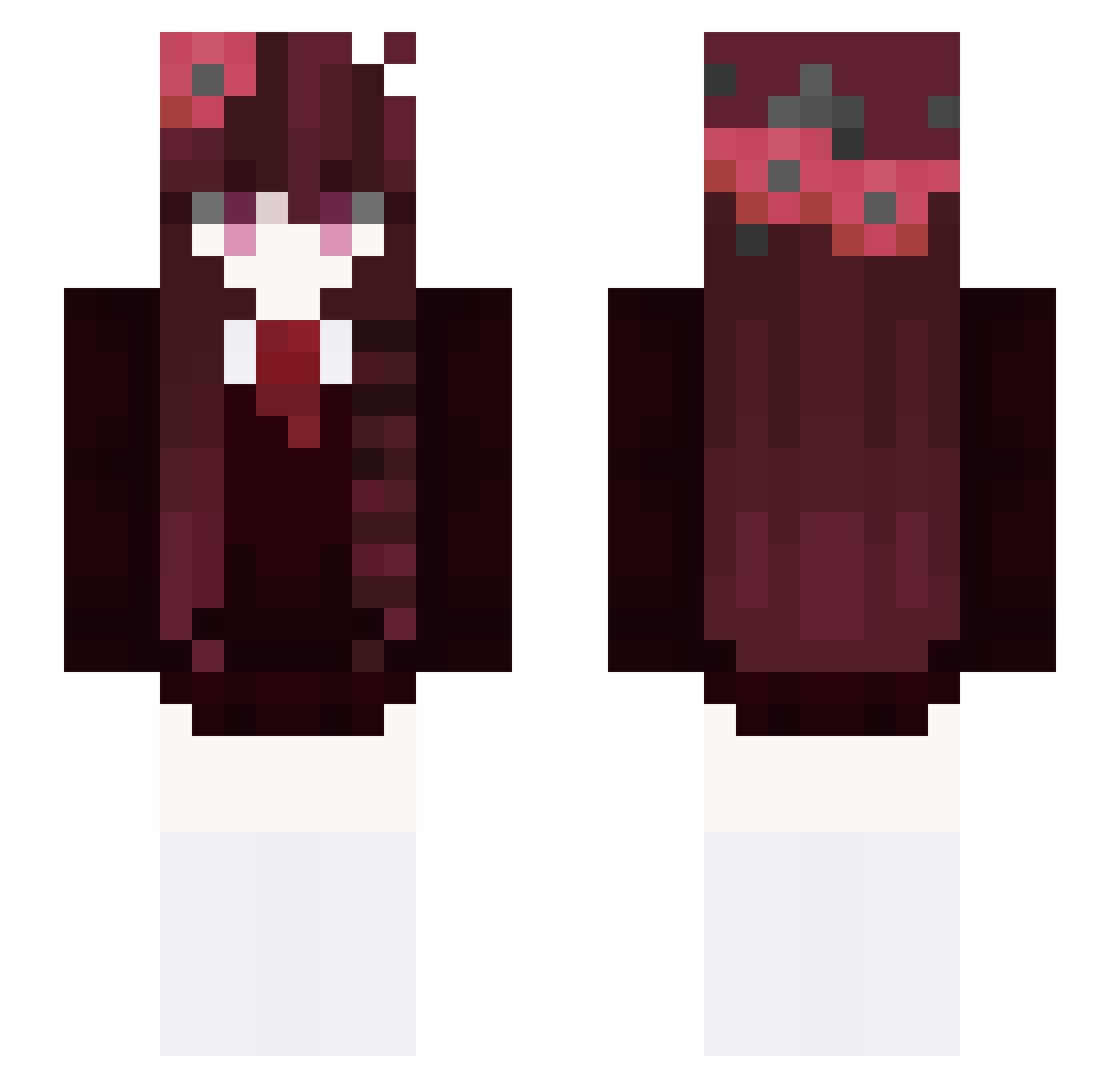 LakeandOceans Minecraft skin, front and back view