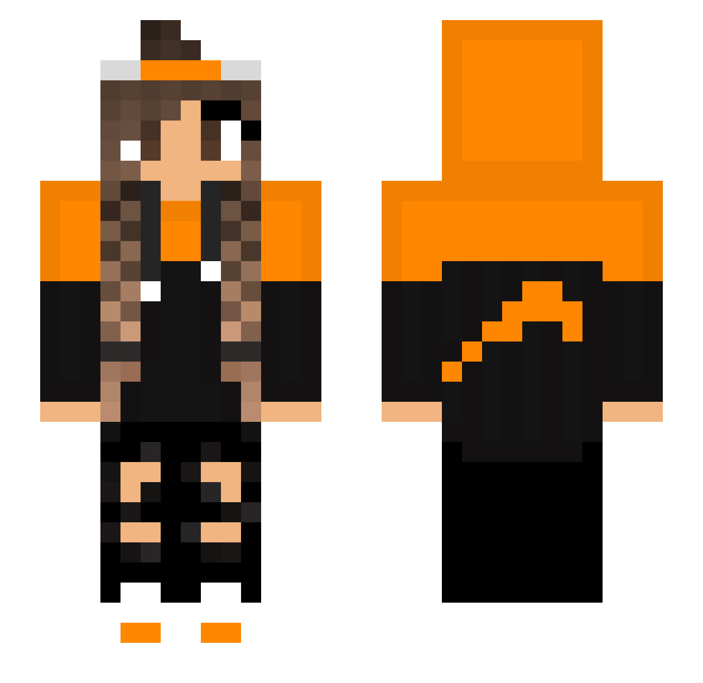 isadan_11 Minecraft skin, front and back view