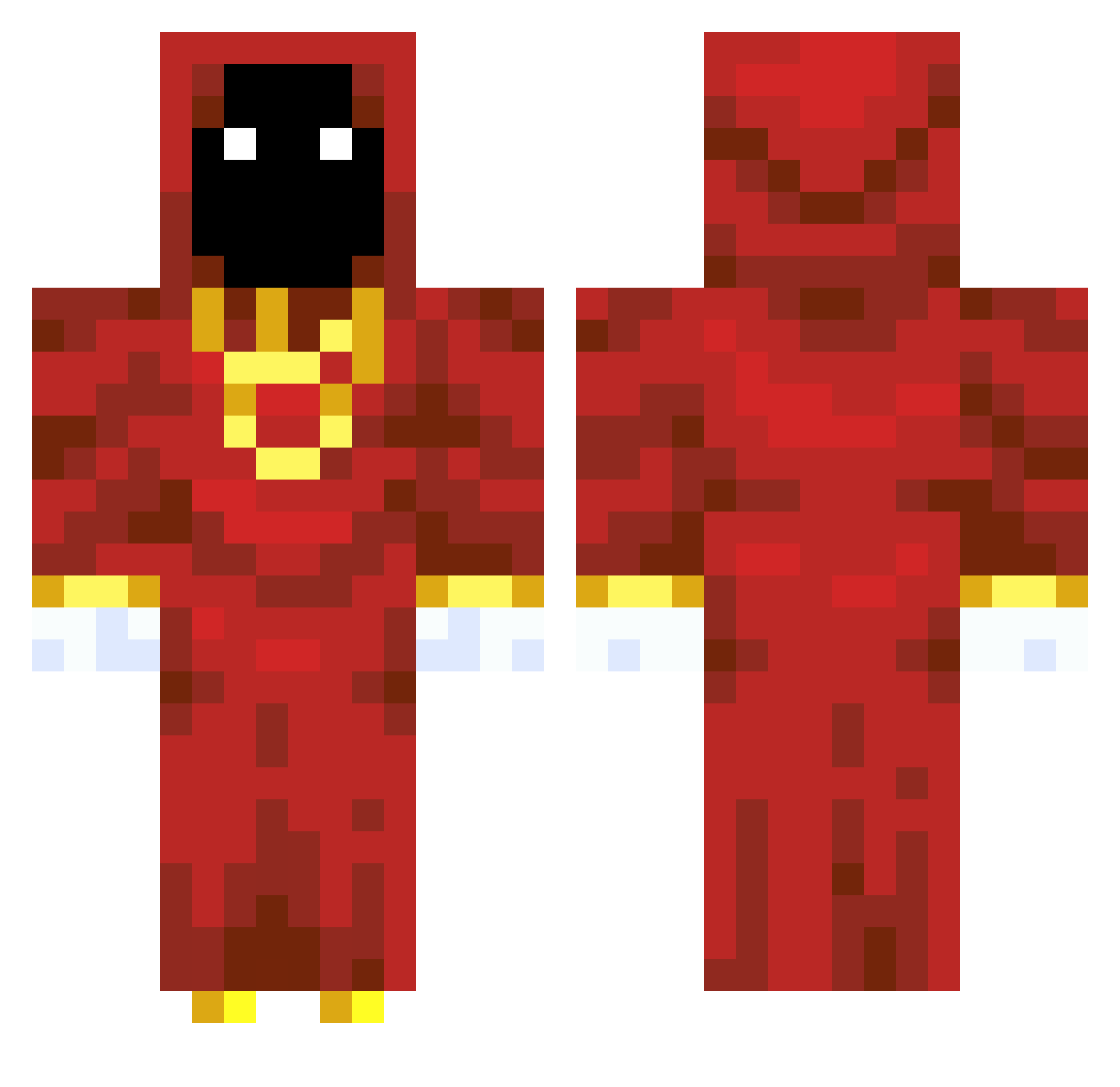 EPROO977 Minecraft skin, front and back view