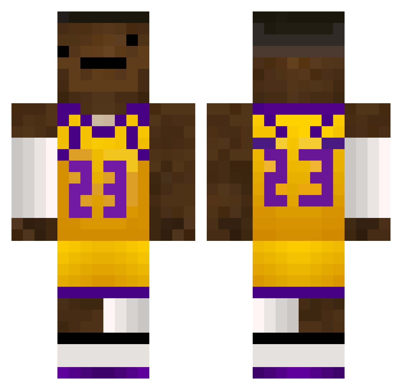 EL_SHIKA Minecraft skin, front and back view