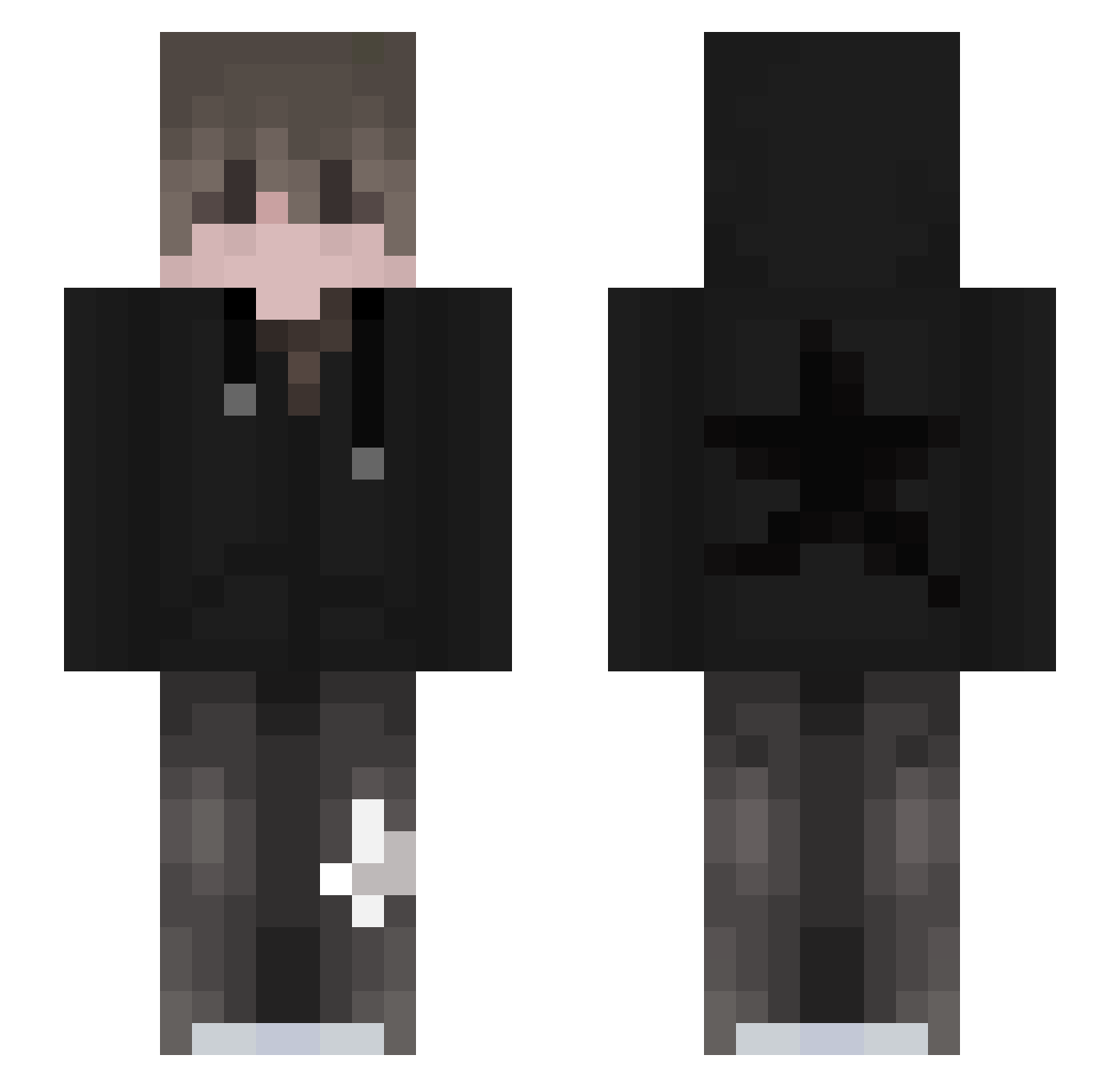 Sombreno Minecraft skin, front and back view