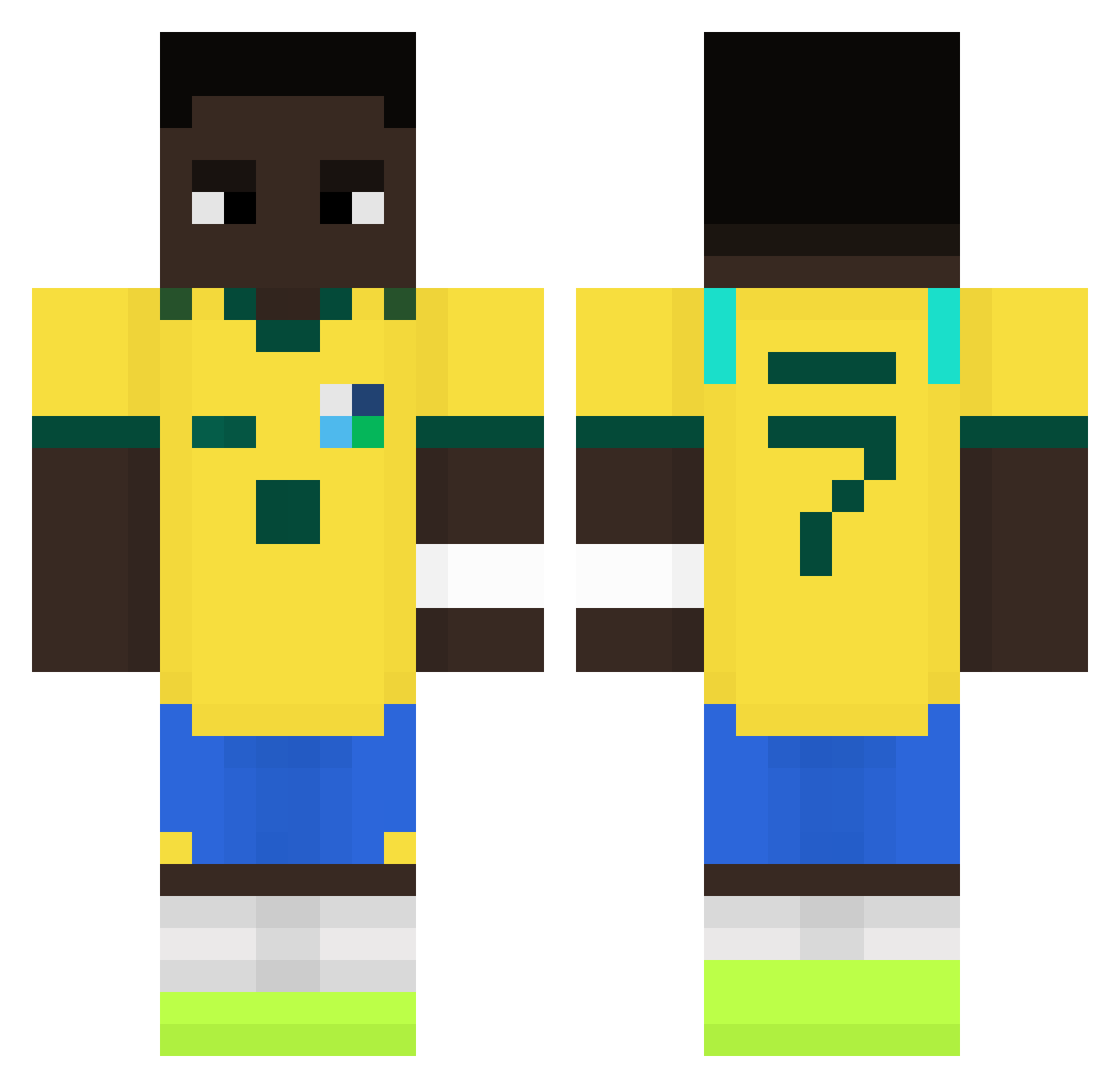 RG11_ Minecraft skin, front and back view