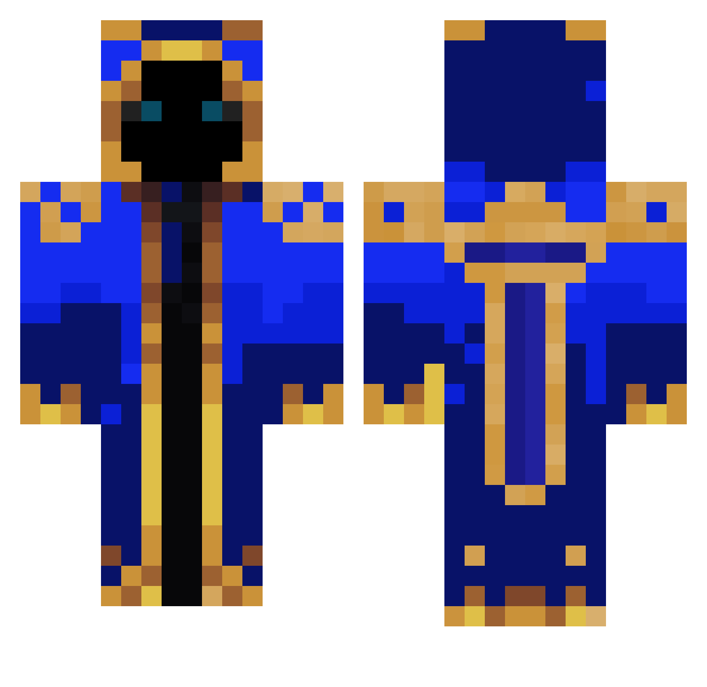 ThatTanman Minecraft skin, front and back view