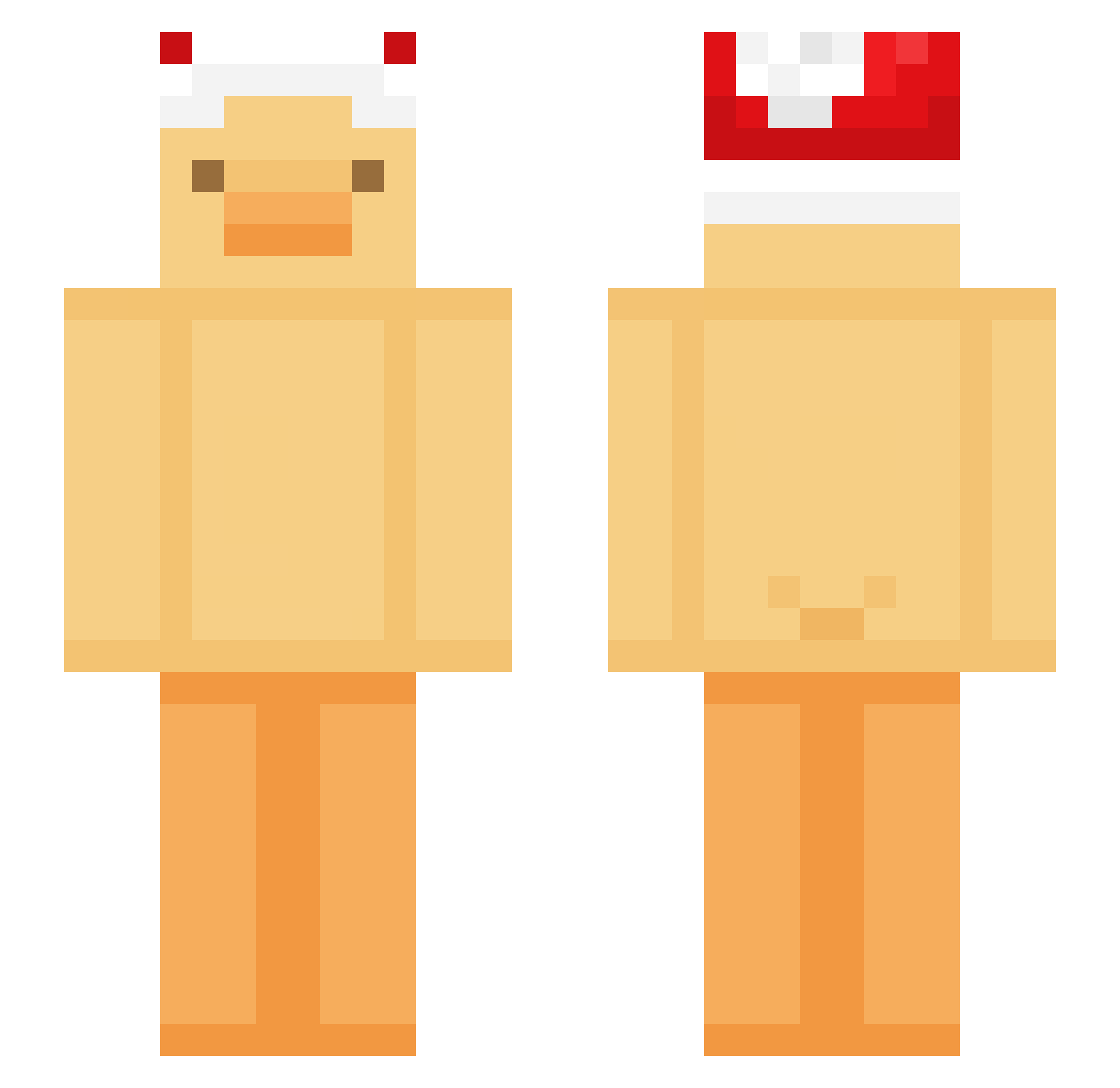 R3nita Minecraft skin, front and back view