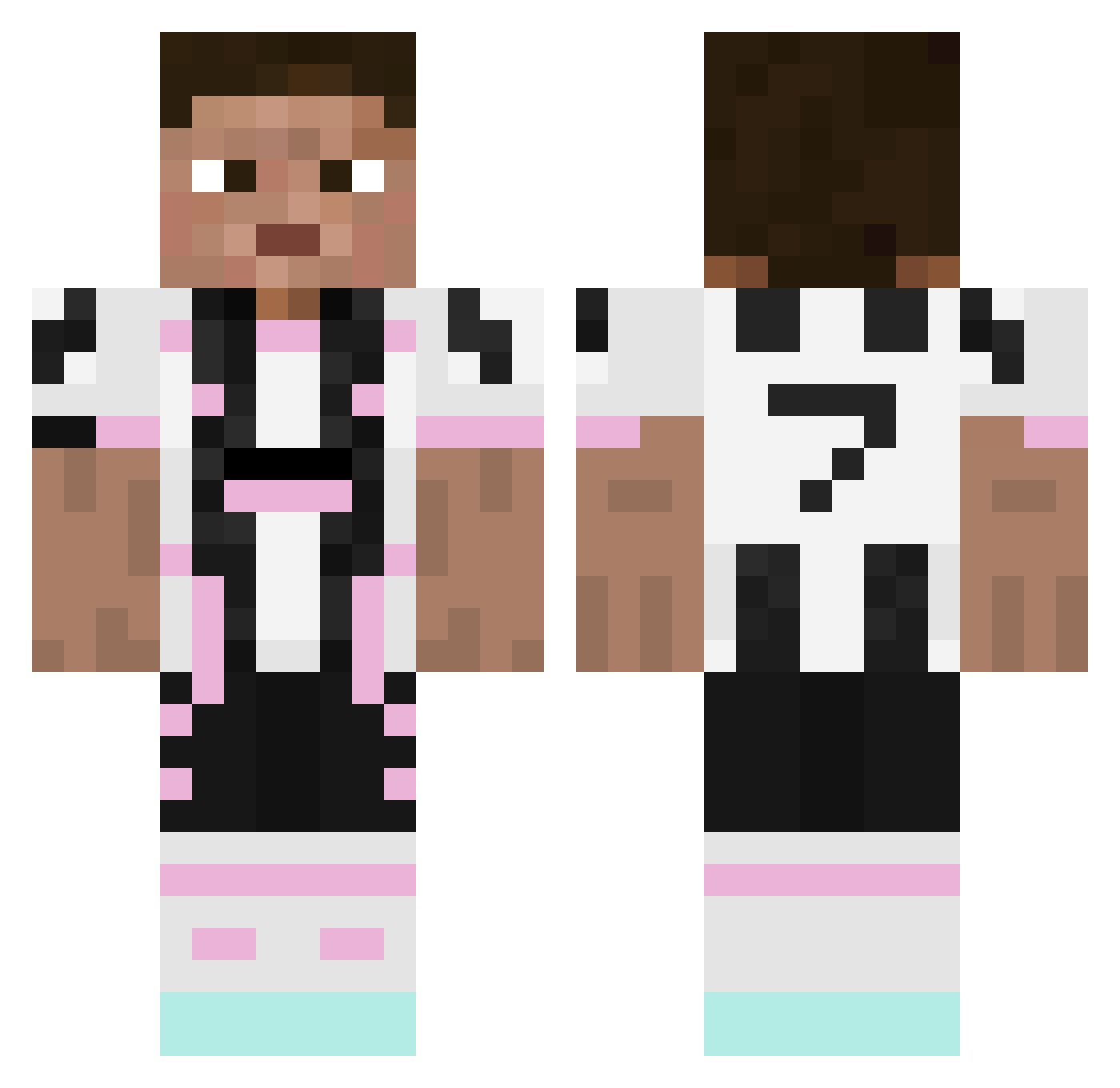 LucaParroco Minecraft skin, front and back view