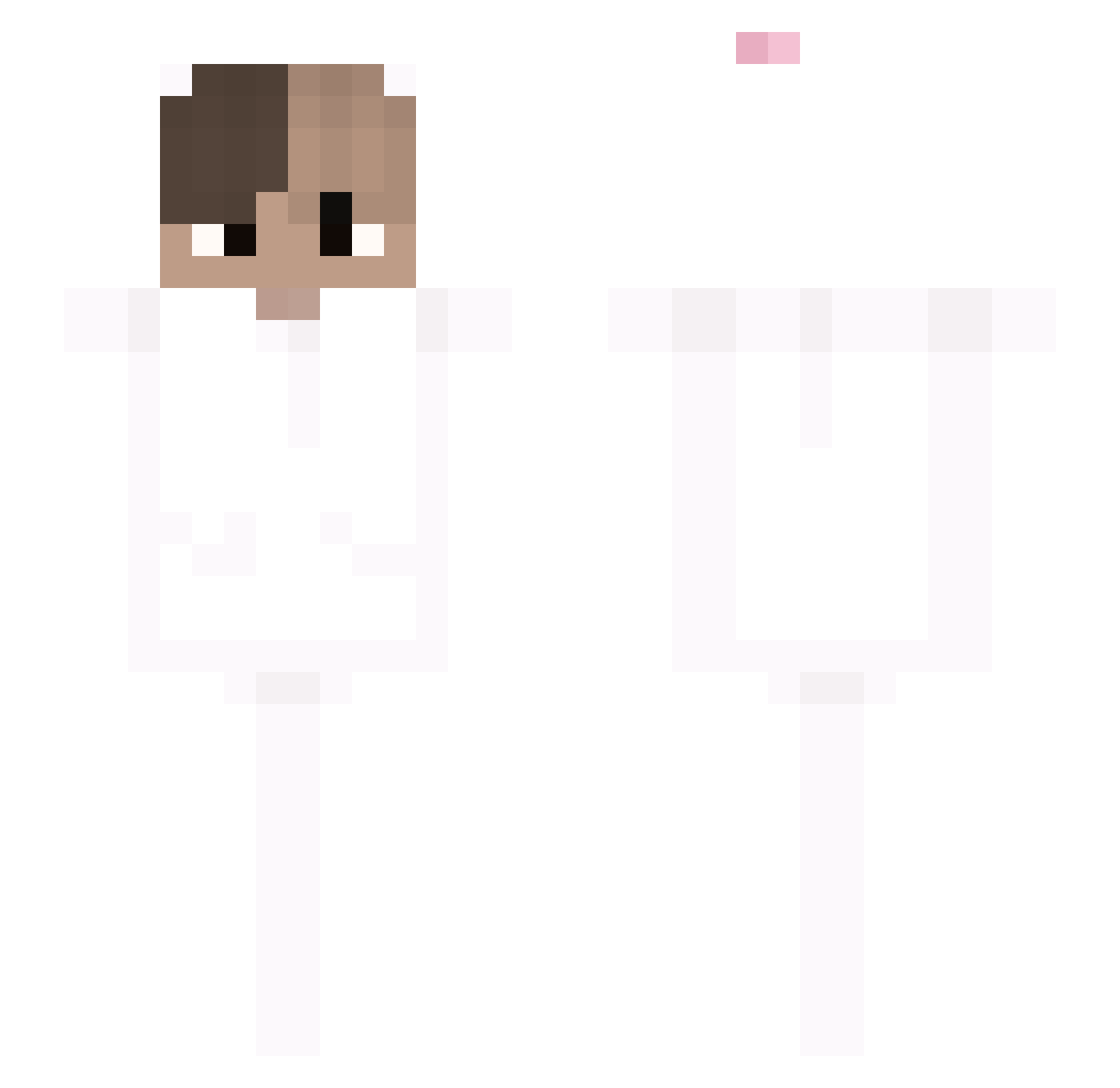 SommerSandness Minecraft skin, front and back view