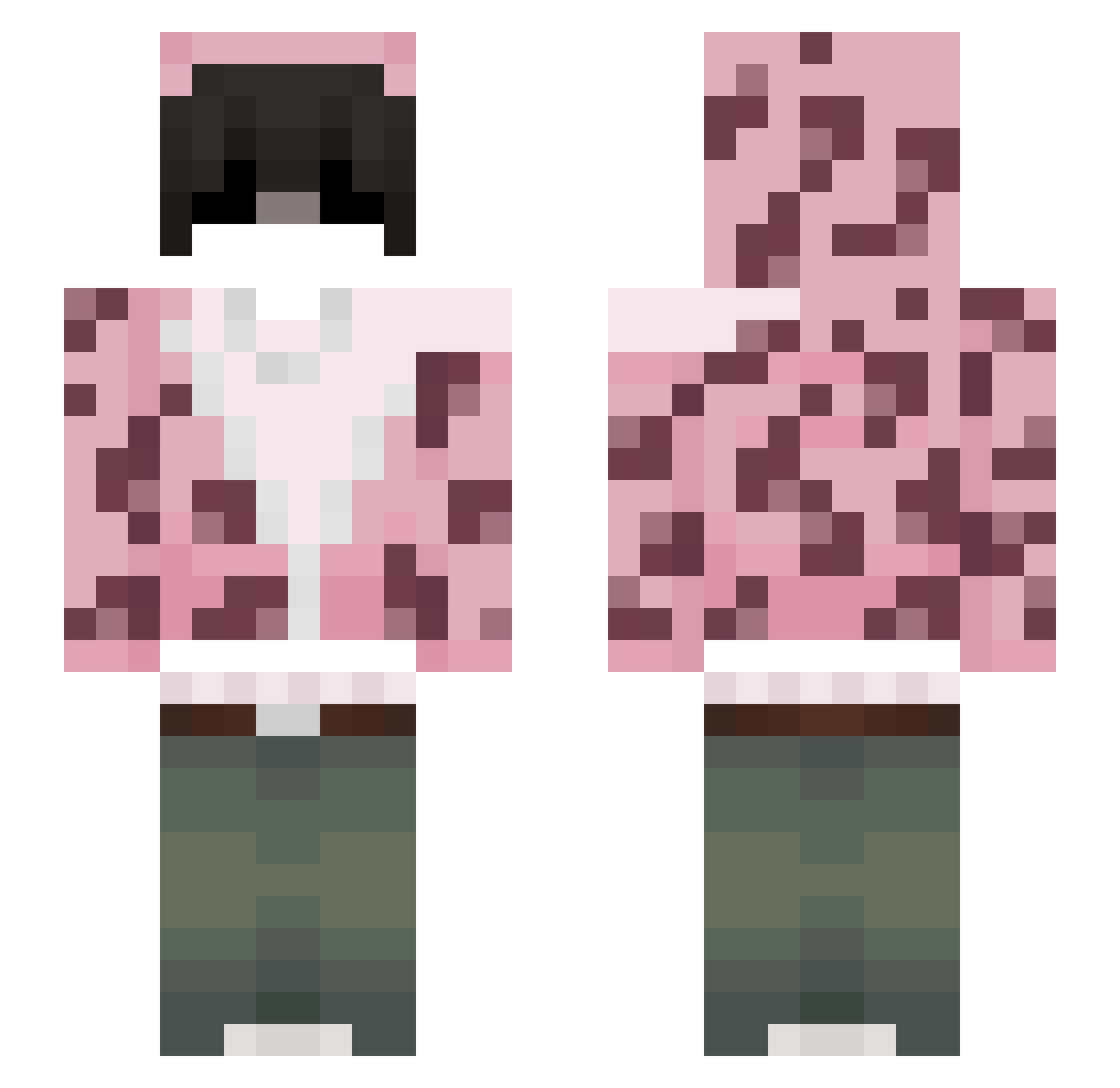rxso17 Minecraft skin, front and back view