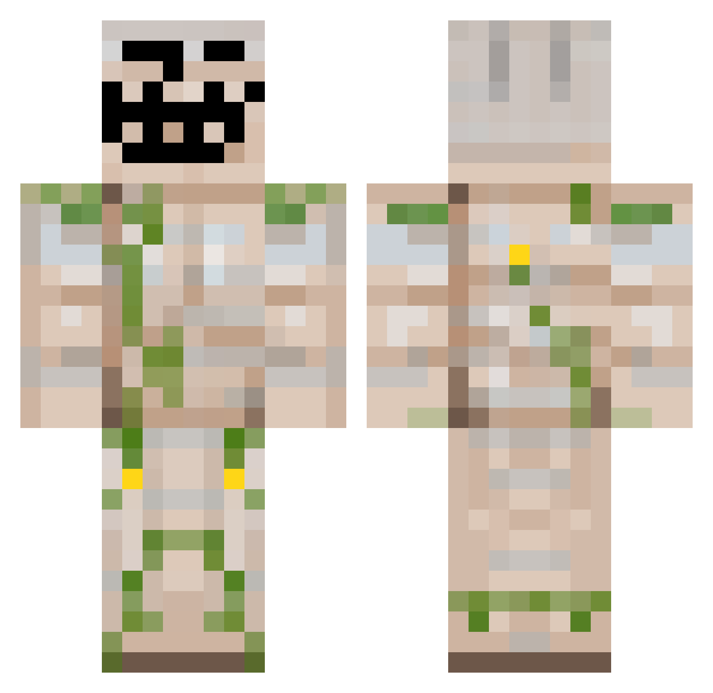 wizardtoast1 Minecraft skin, front and back view