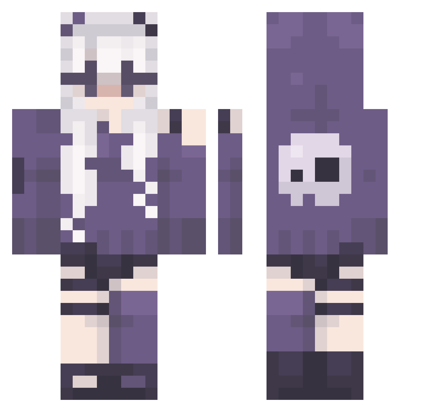 THUKUNA_CLAPS Minecraft skin, front and back view