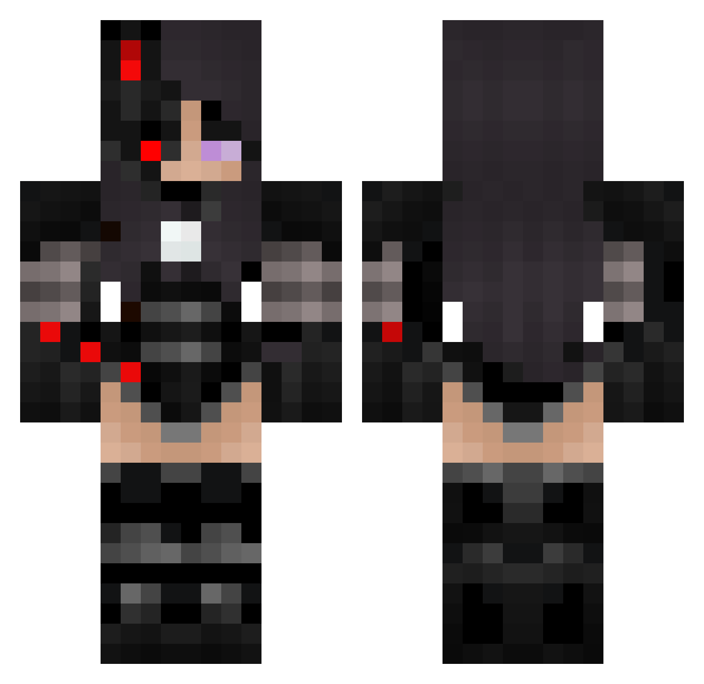 MintDragon18563 Minecraft skin, front and back view