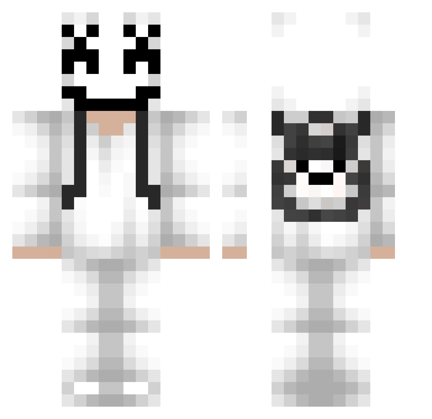 Schwammel0 Minecraft skin, front and back view