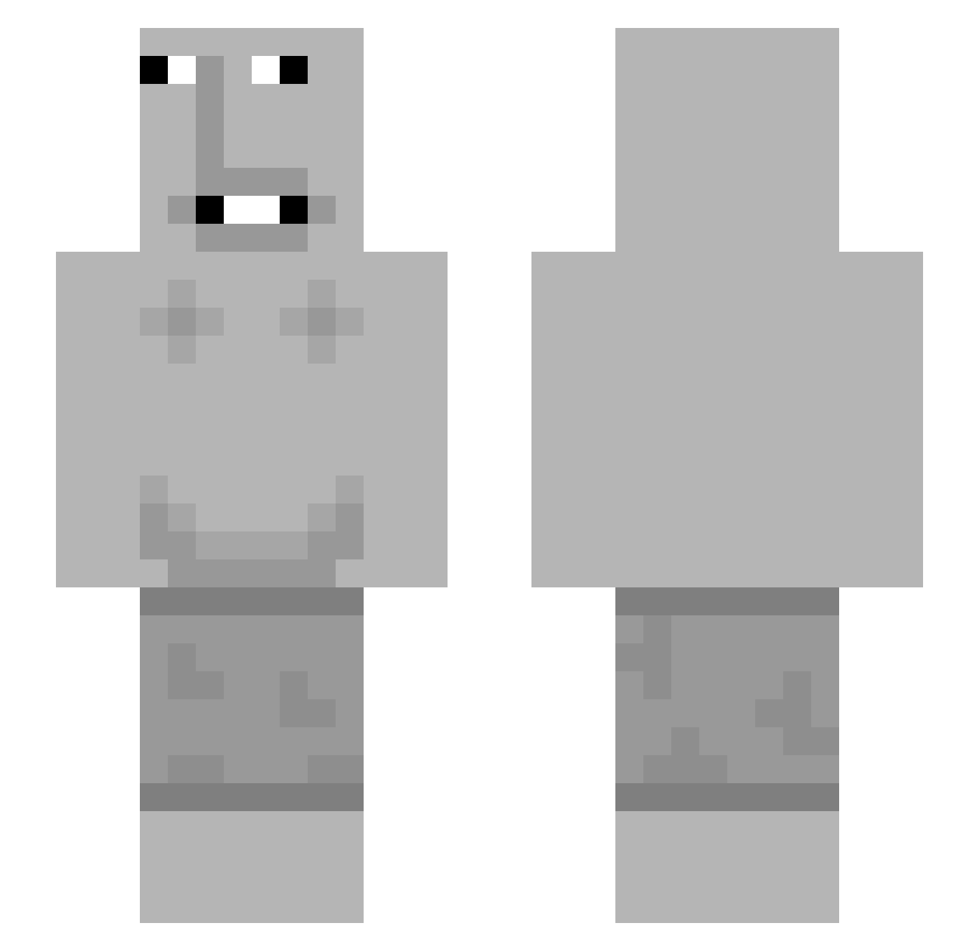 smellyyelliee Minecraft skin, front and back view