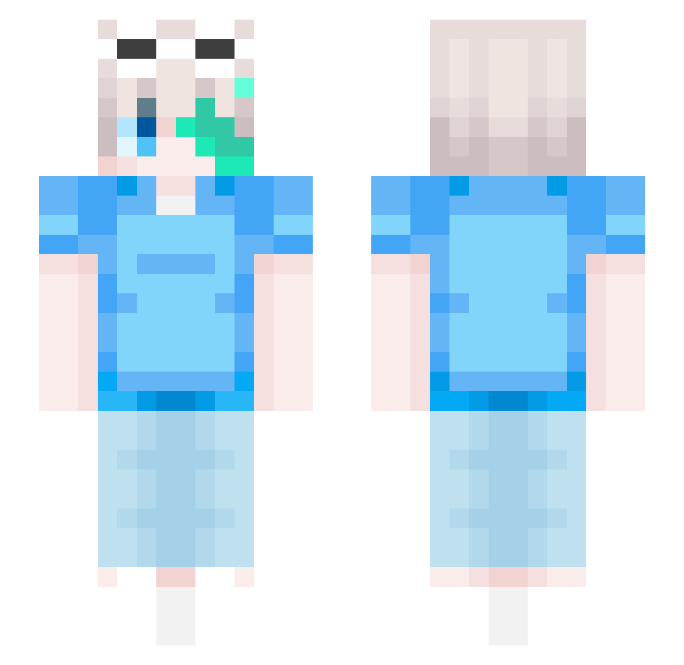LabubuTeam_h16vv Minecraft skin, front and back view