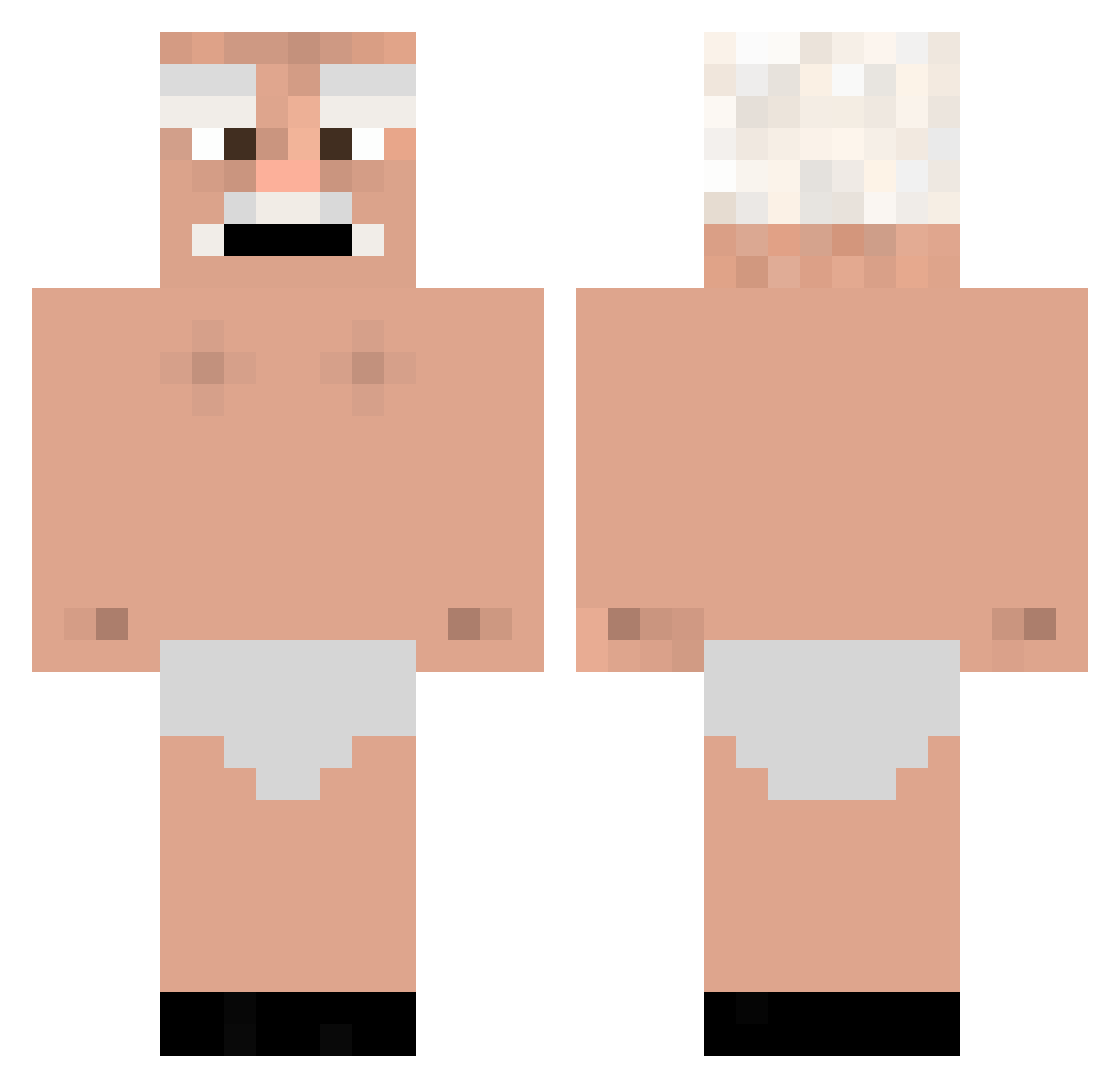 Filip_0909 Minecraft skin, front and back view