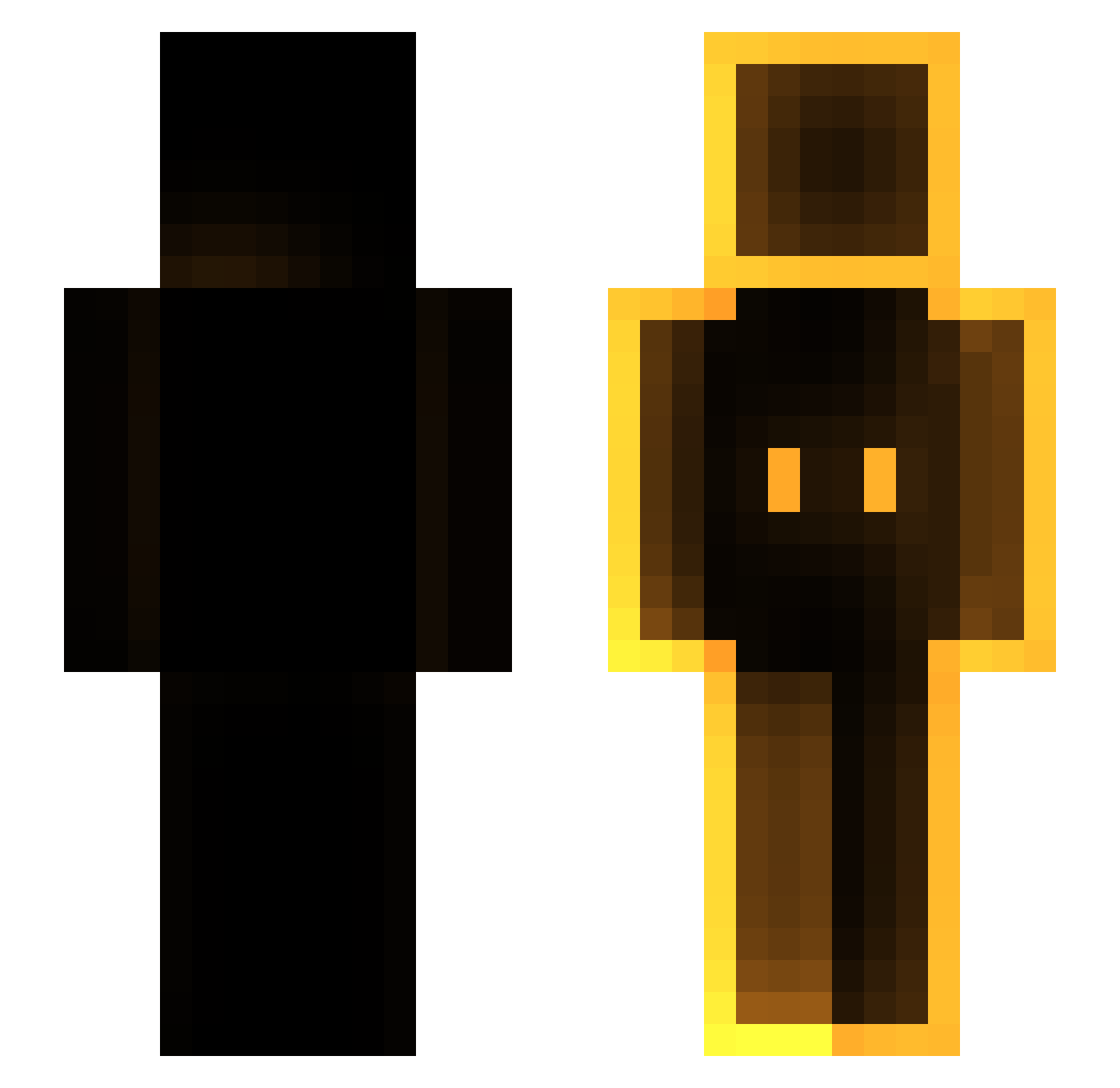 RILEY3w Minecraft skin, front and back view