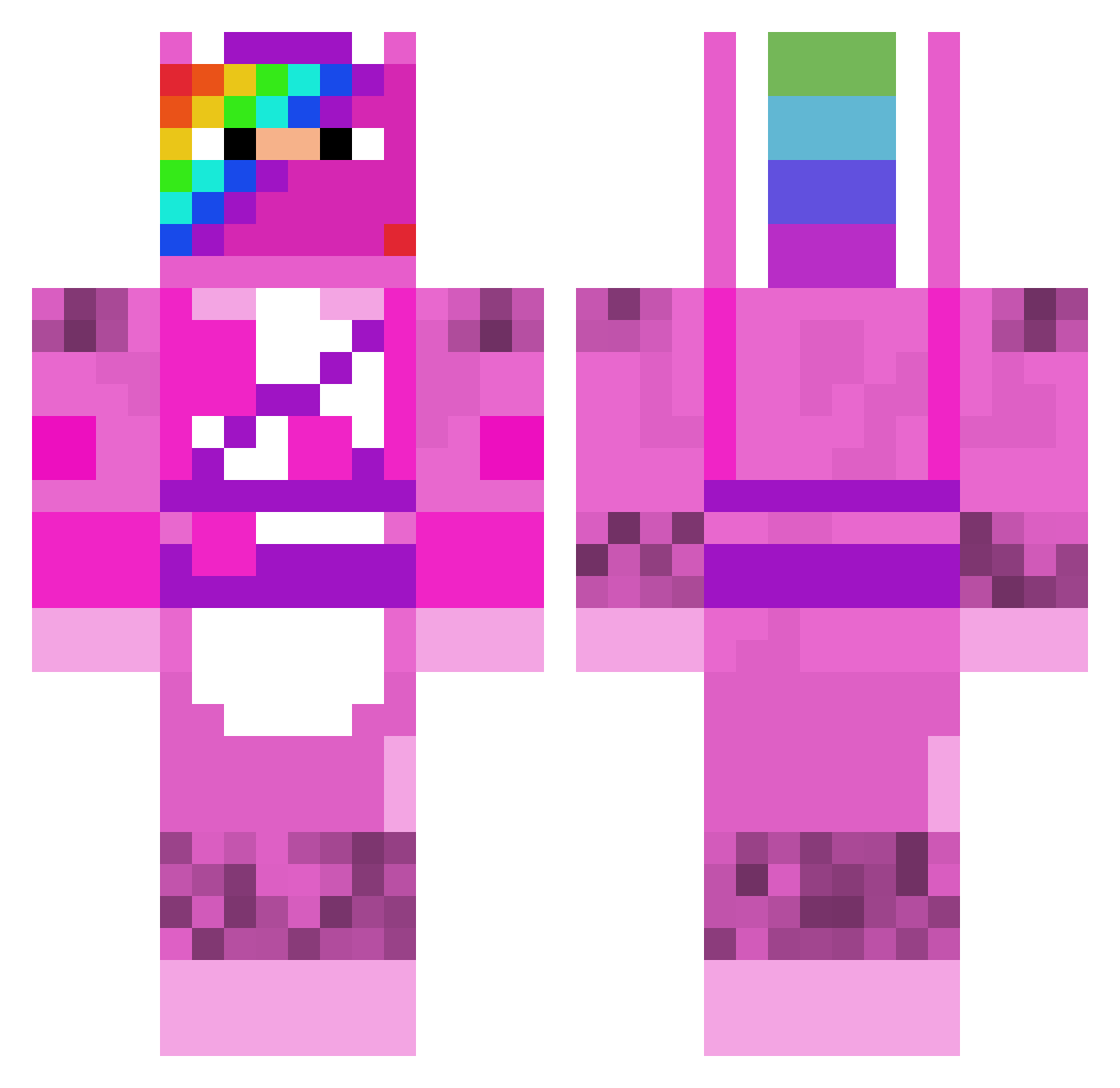 Giantshrimp7 Minecraft skin, front and back view