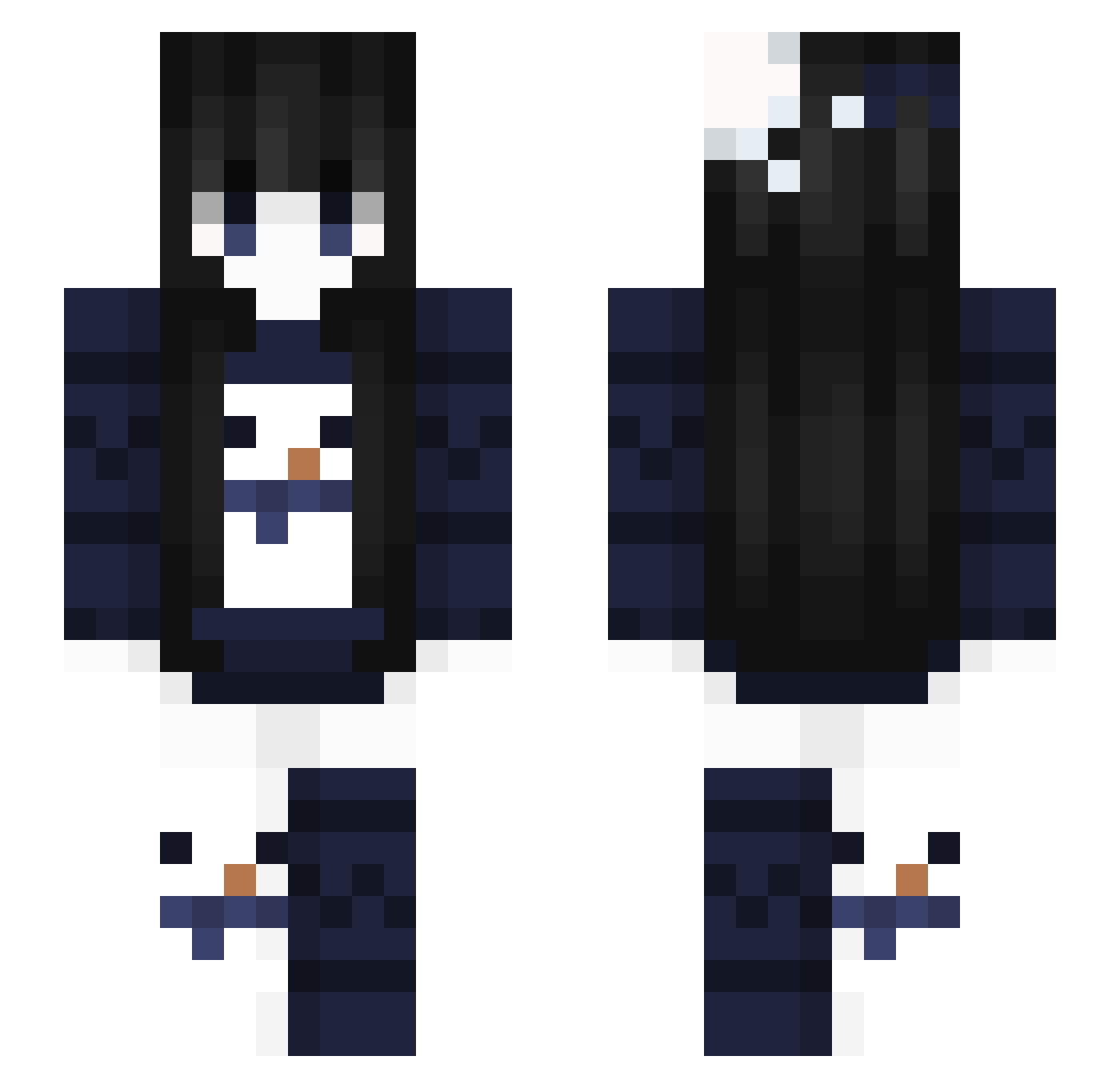 Minecrafter6737 Minecraft skin, front and back view