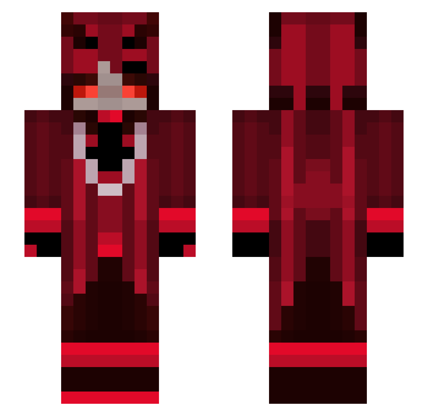 SoulOfDreams Minecraft skin, front and back view