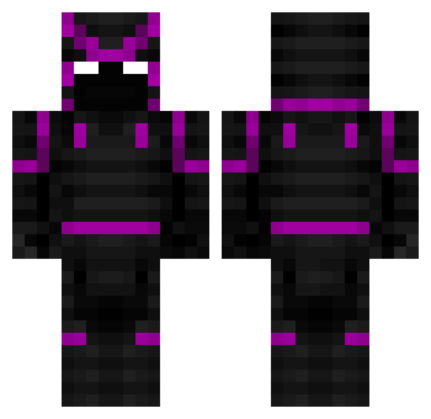 kozelstarejkmet Minecraft skin, front and back view