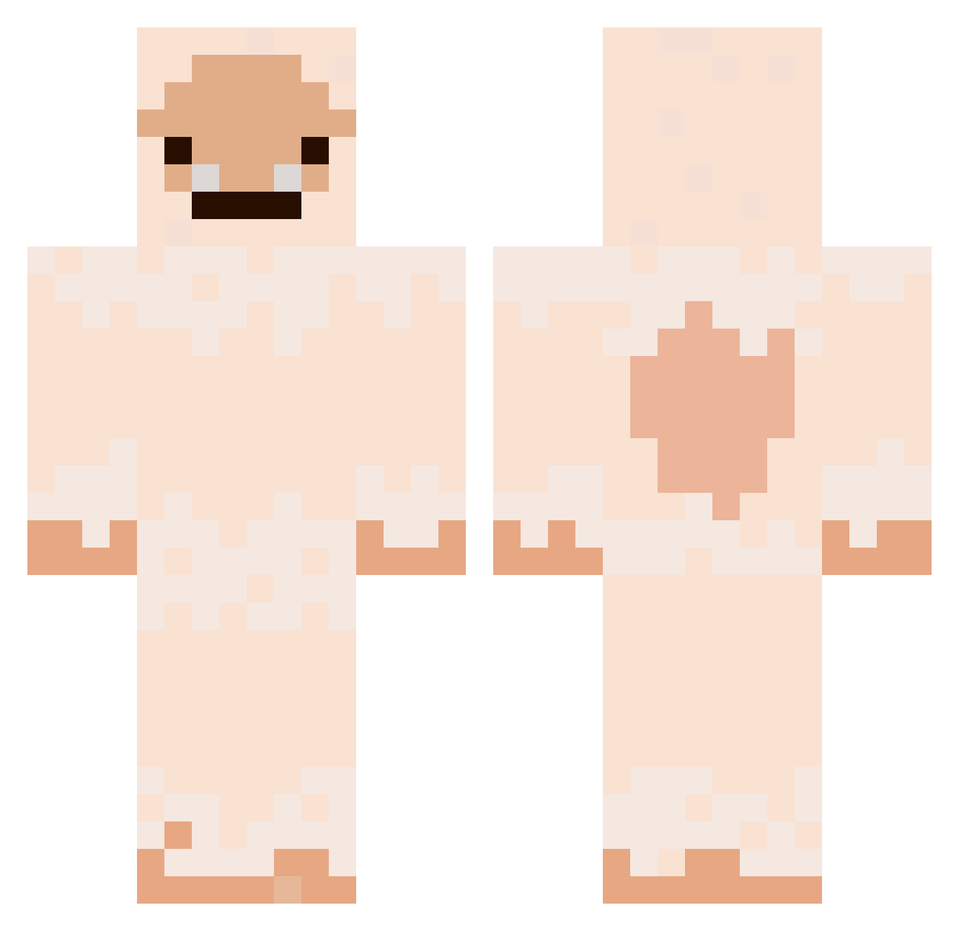 hombre_hongo Minecraft skin, front and back view