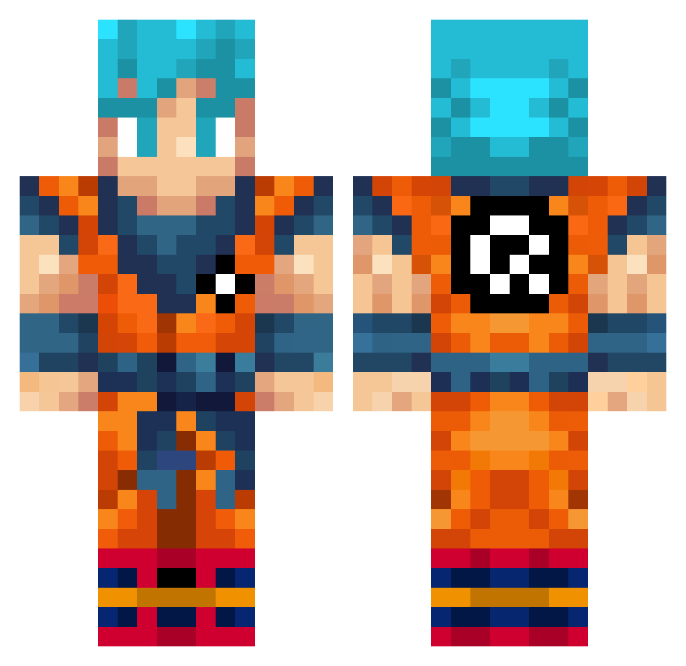 sugo_boii Minecraft skin, front and back view