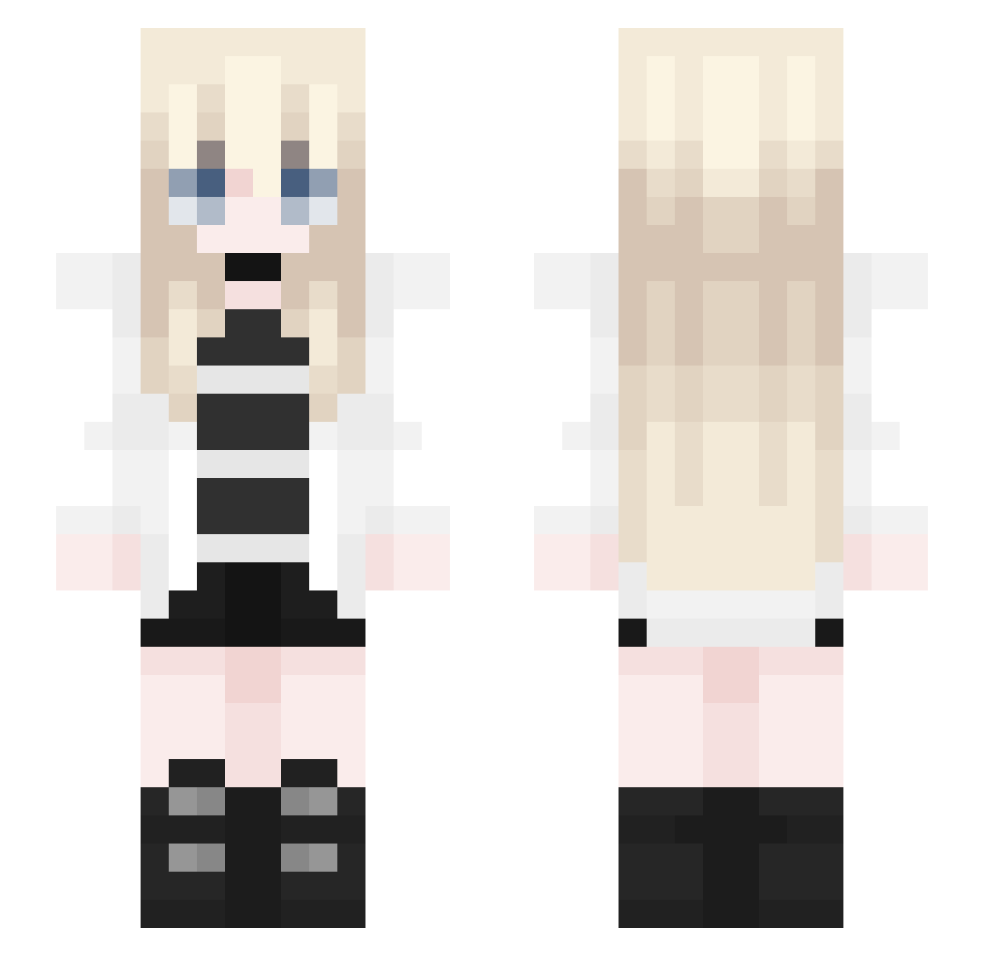 The_Shous Minecraft skin, front and back view
