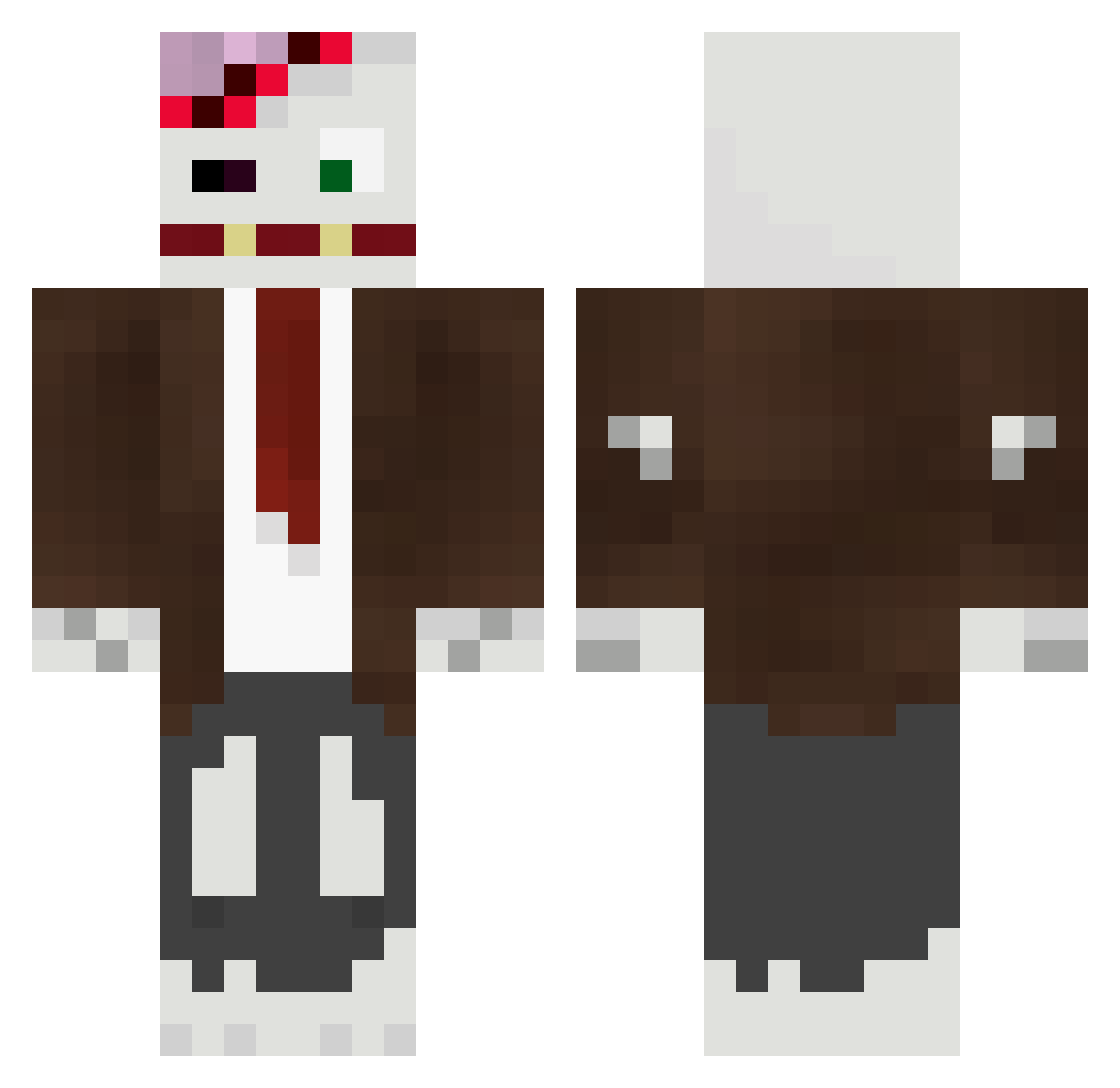 Ninja_George13 Minecraft skin, front and back view