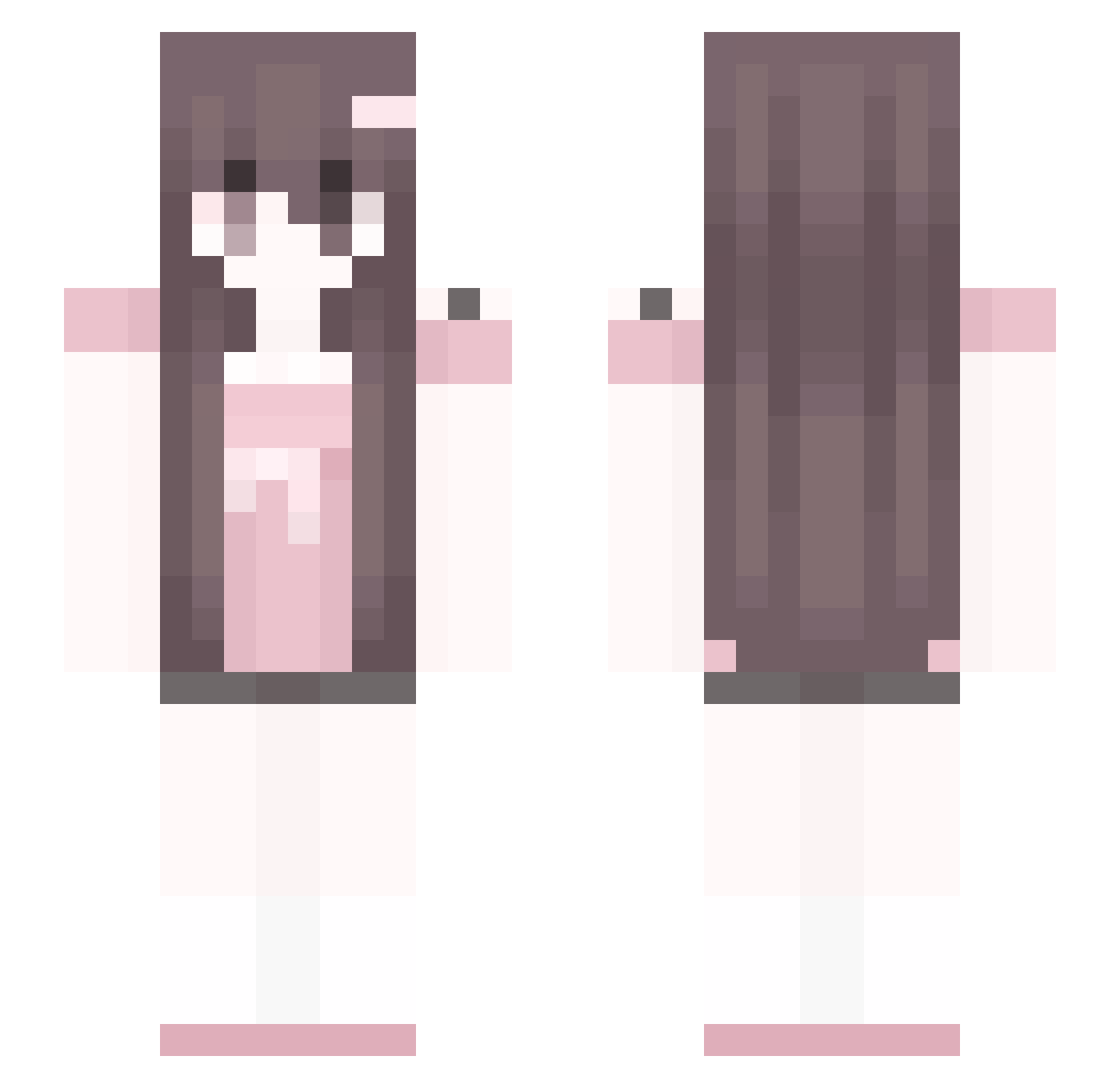 saekogun Minecraft skin, front and back view