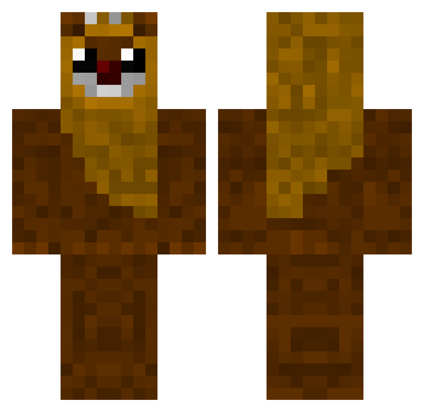 ABRISSoppa Minecraft skin, front and back view