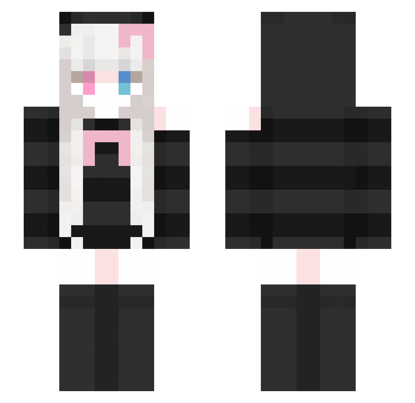 ROBOT618050 Minecraft skin, front and back view