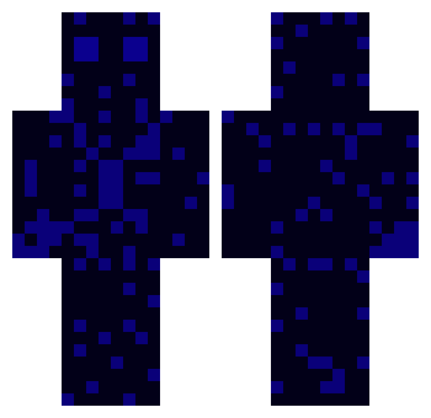 SCFXplay Minecraft skin, front and back view