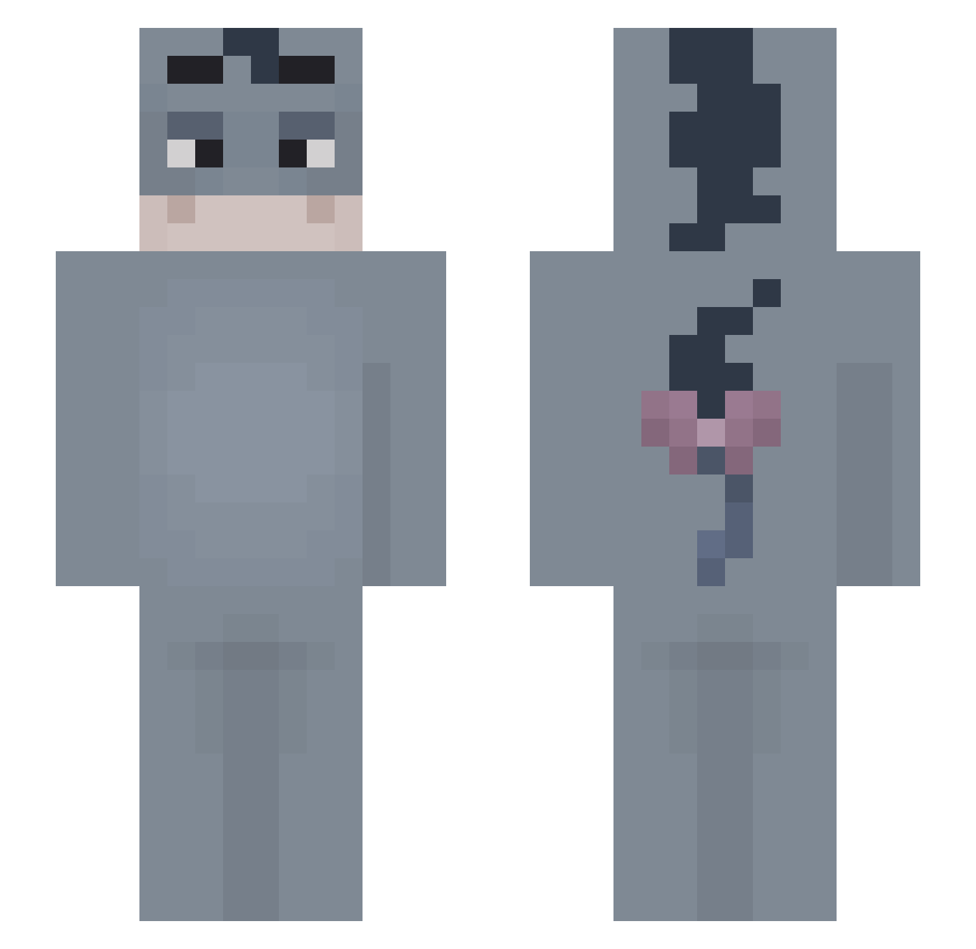 wom__ Minecraft skin, front and back view