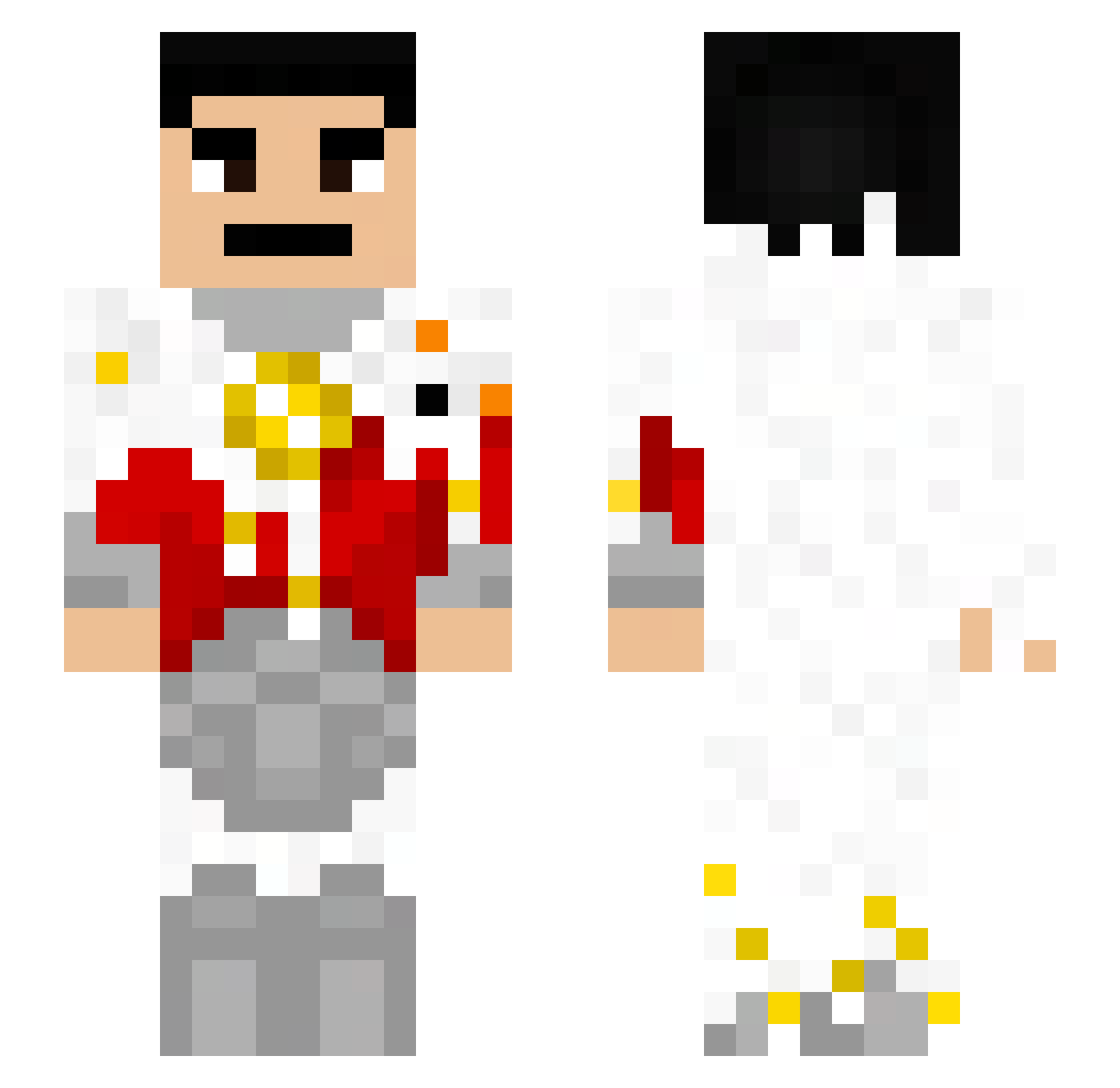 Fl1pz__Fan1 Minecraft skin, front and back view