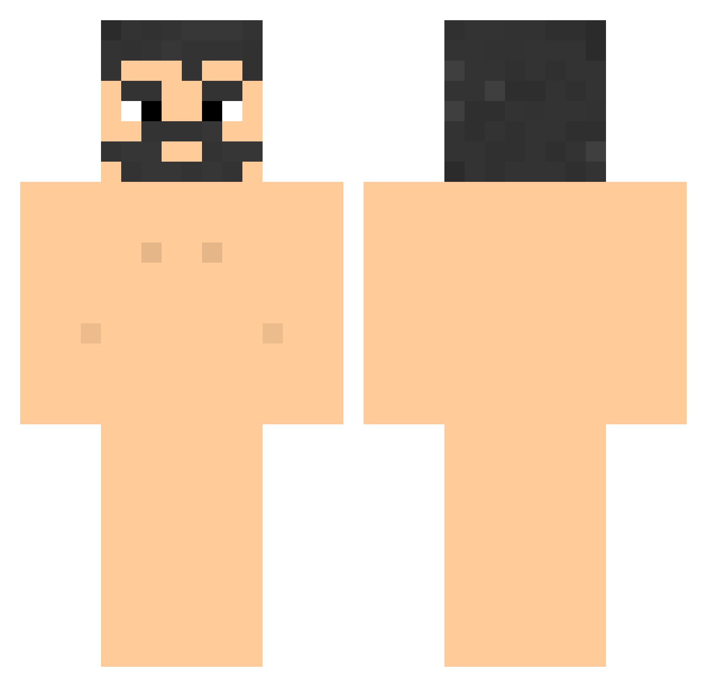 AmuYong Minecraft skin, front and back view