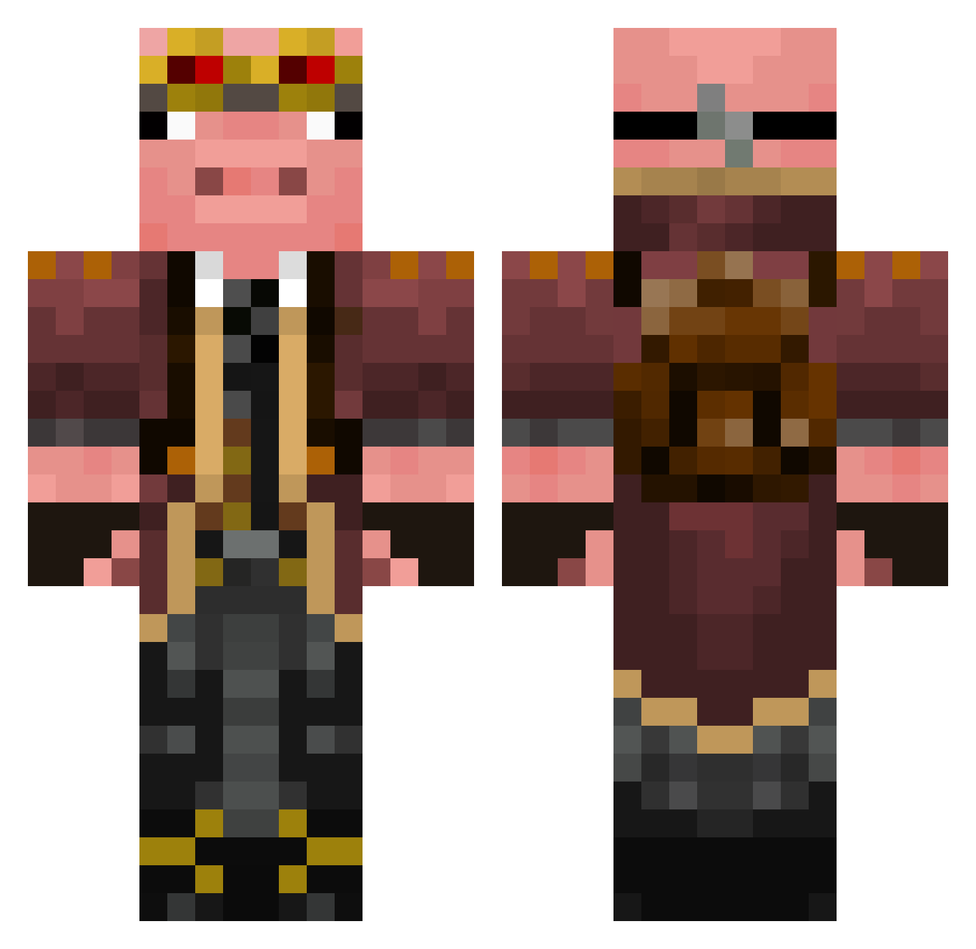 adri1414lol Minecraft skin, front and back view