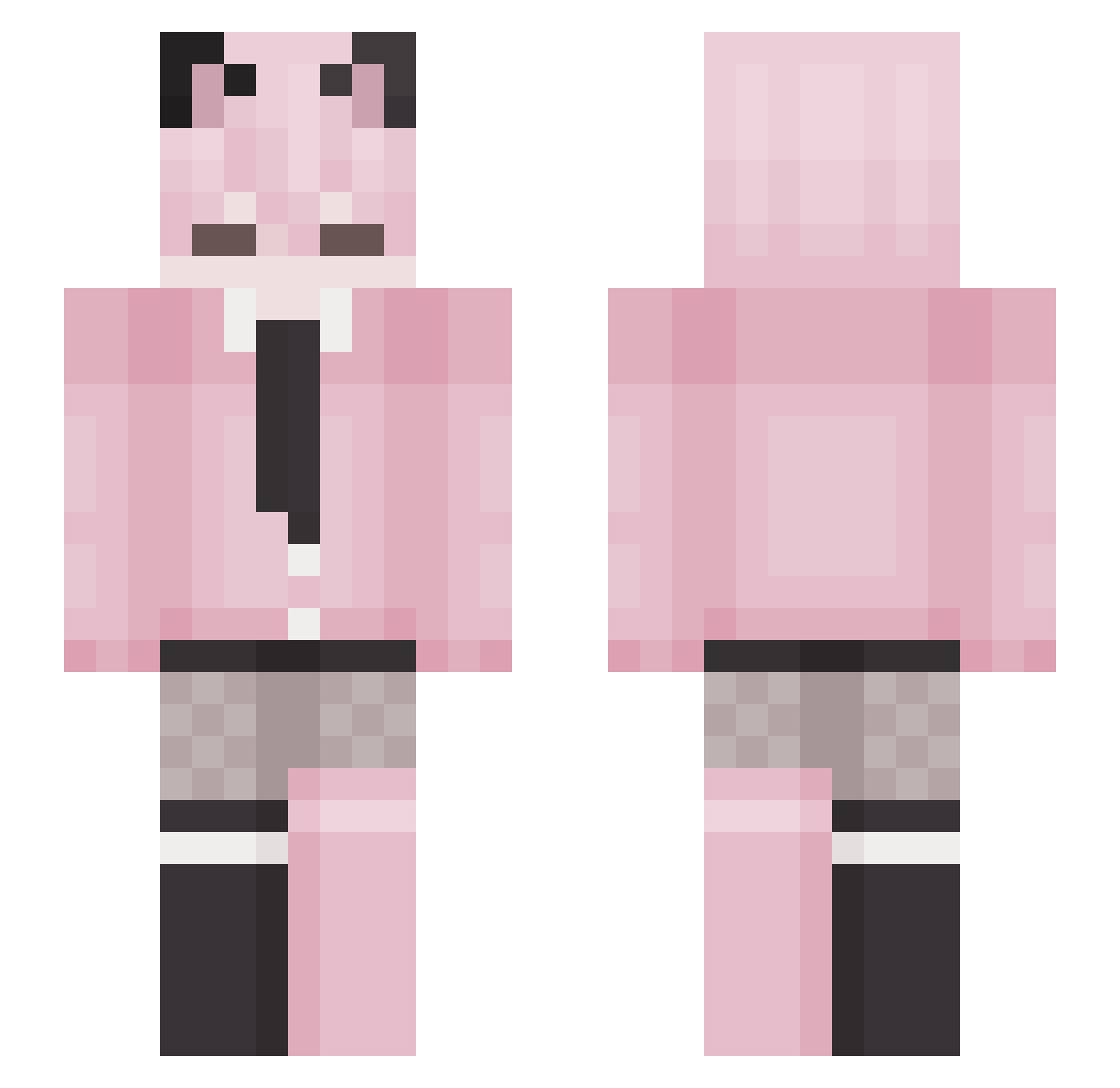KN1GHT_T1me Minecraft skin, front and back view